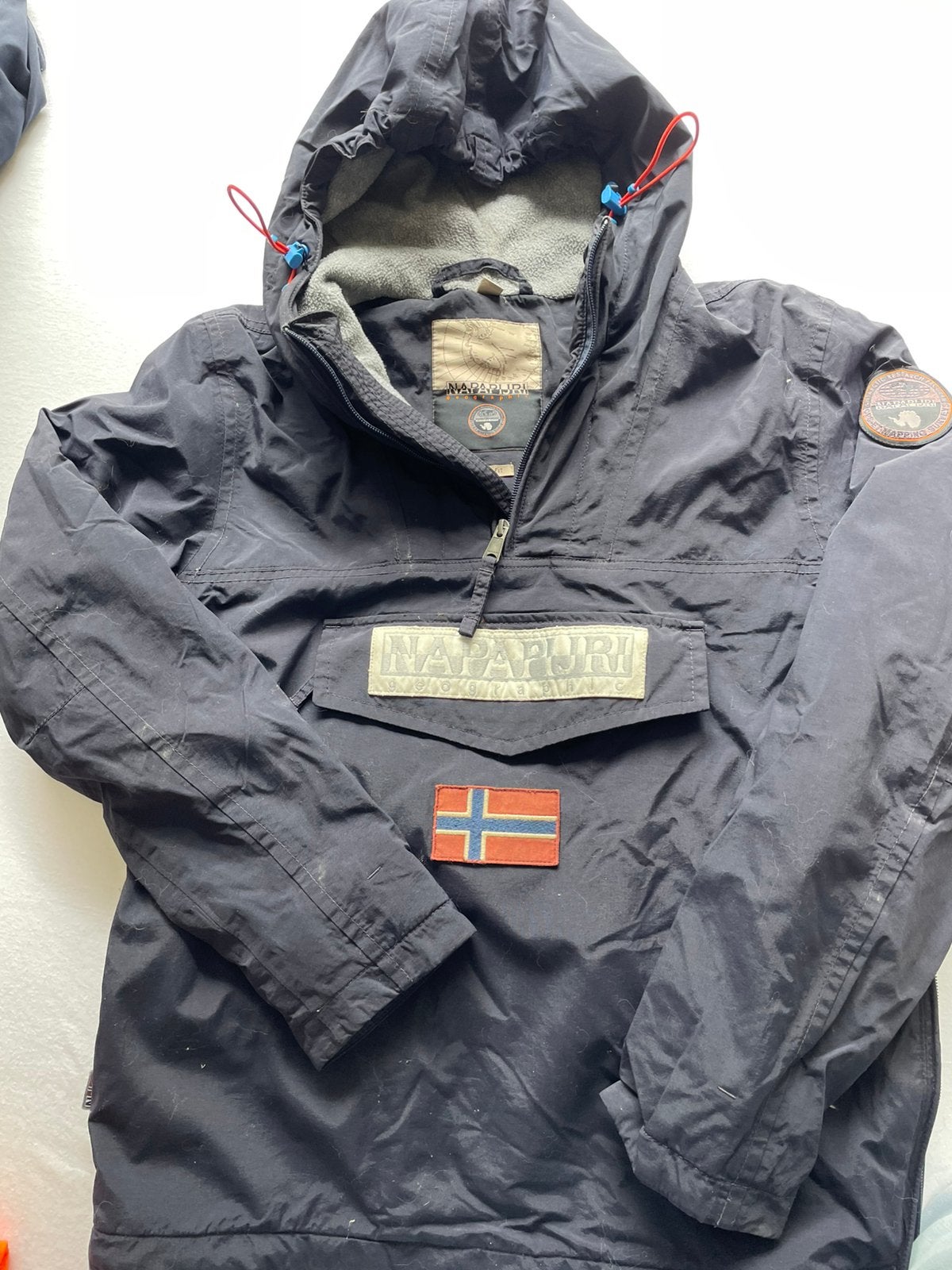 Napapijri donker blauwe jas maat XS, Ophalen of Verzenden, Zo goed als nieuw, Jongen of Meisje, Jas