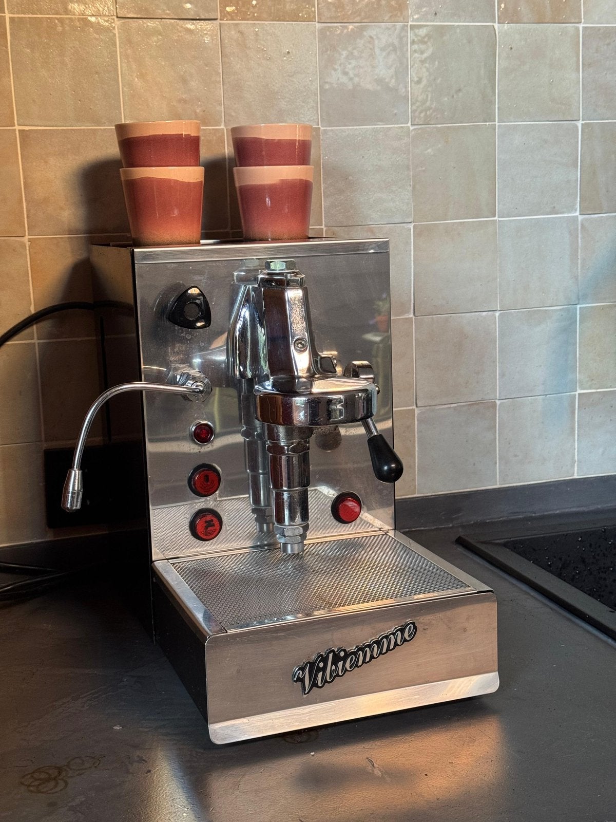 Vibiemme Domobar + Demoka Minimoka + accessoires, Witgoed en Apparatuur, Koffiezetapparaten, Ophalen, Zo goed als nieuw, Espresso apparaat