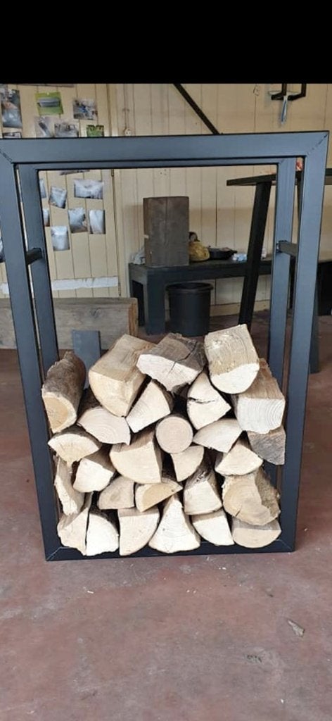 Stalen Brandhoutrek | Stalen houtrek | Brandhout rek | nieuw, Minder dan 3 m³, Ophalen