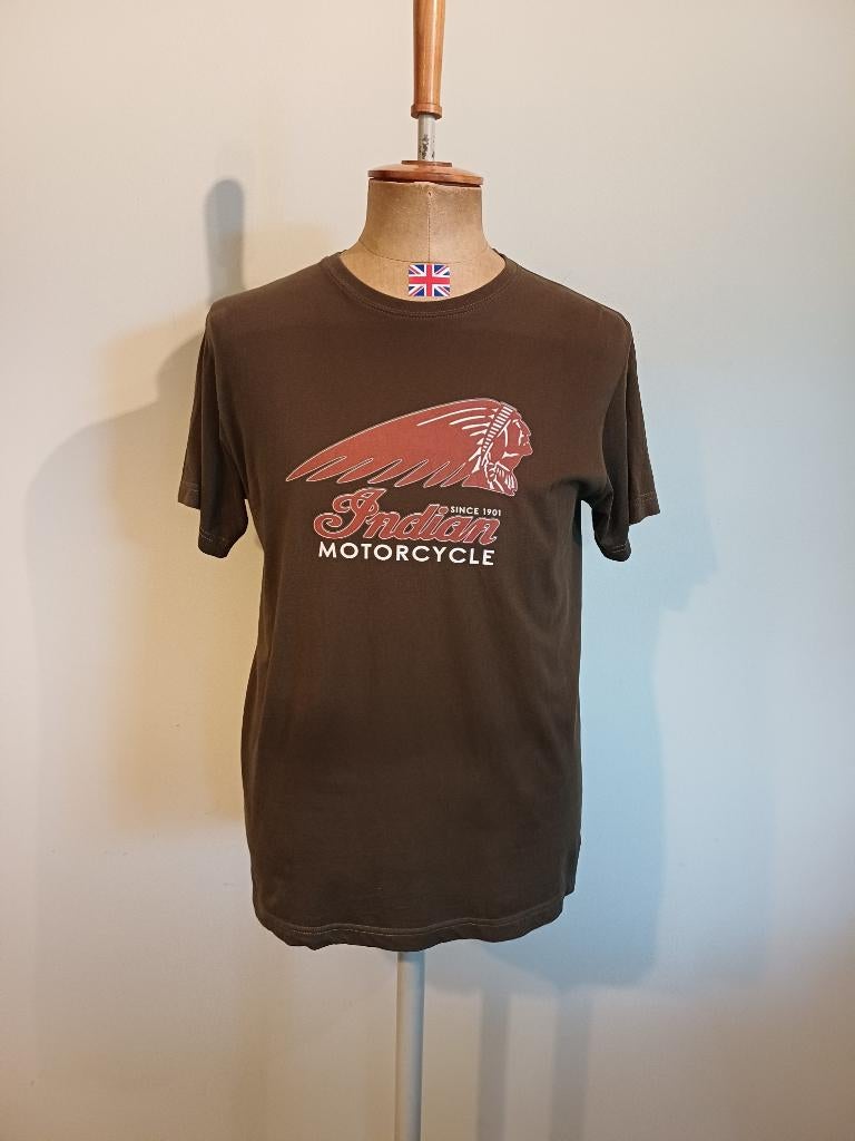 INDIAN Motorcycle T-shirt maat L vintage tee shirt, Motoren, Kleding | Motorkleding, Indian Motorcycle, Overige typen, Heren, Ophalen of Verzenden