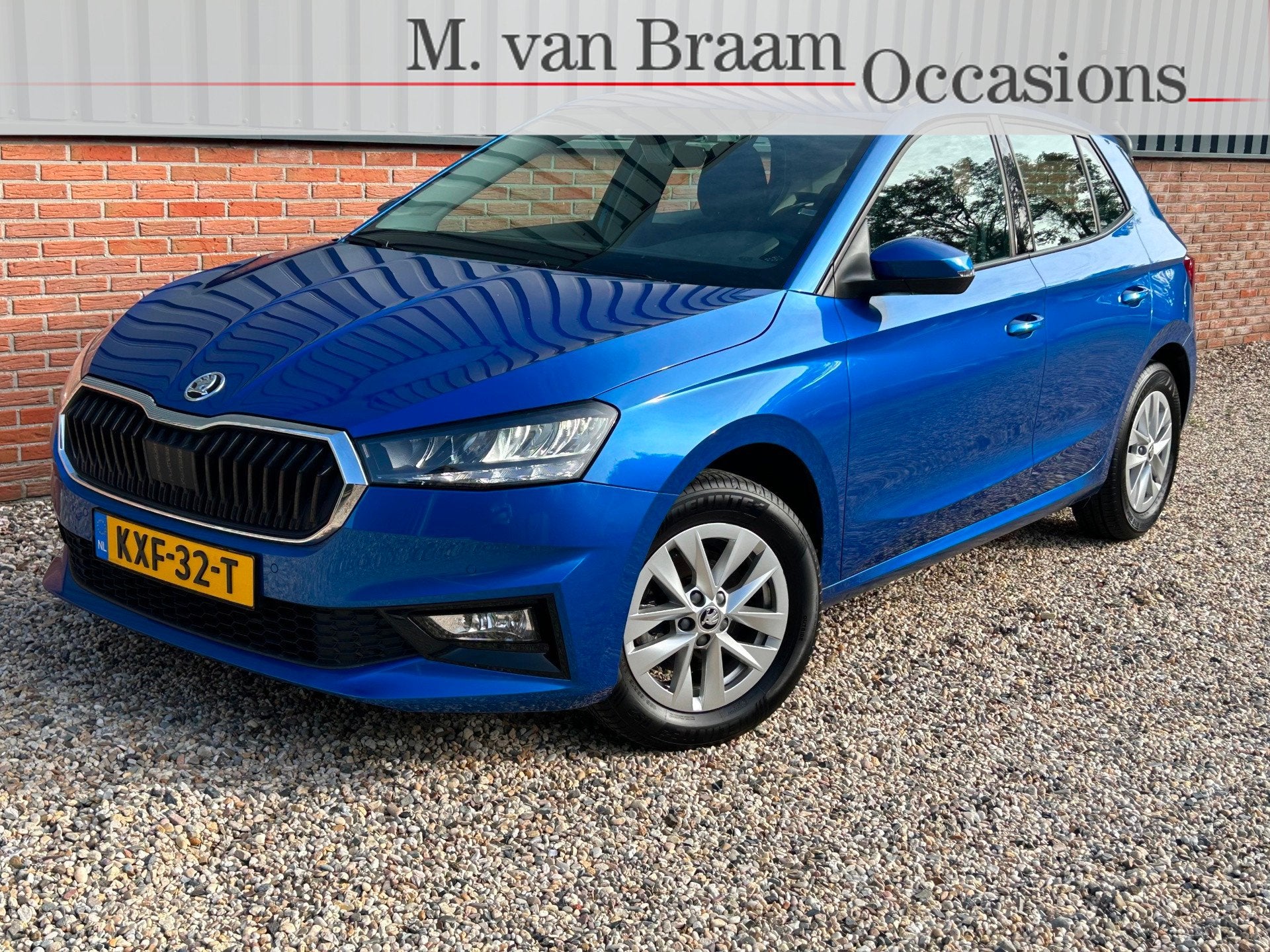 Skoda Fabia 1.0 TSI Business Edition Navigatie/ ACC /Pdc/Cam, Auto's, Automaat, Gebruikt, 1095 kg, Blauw