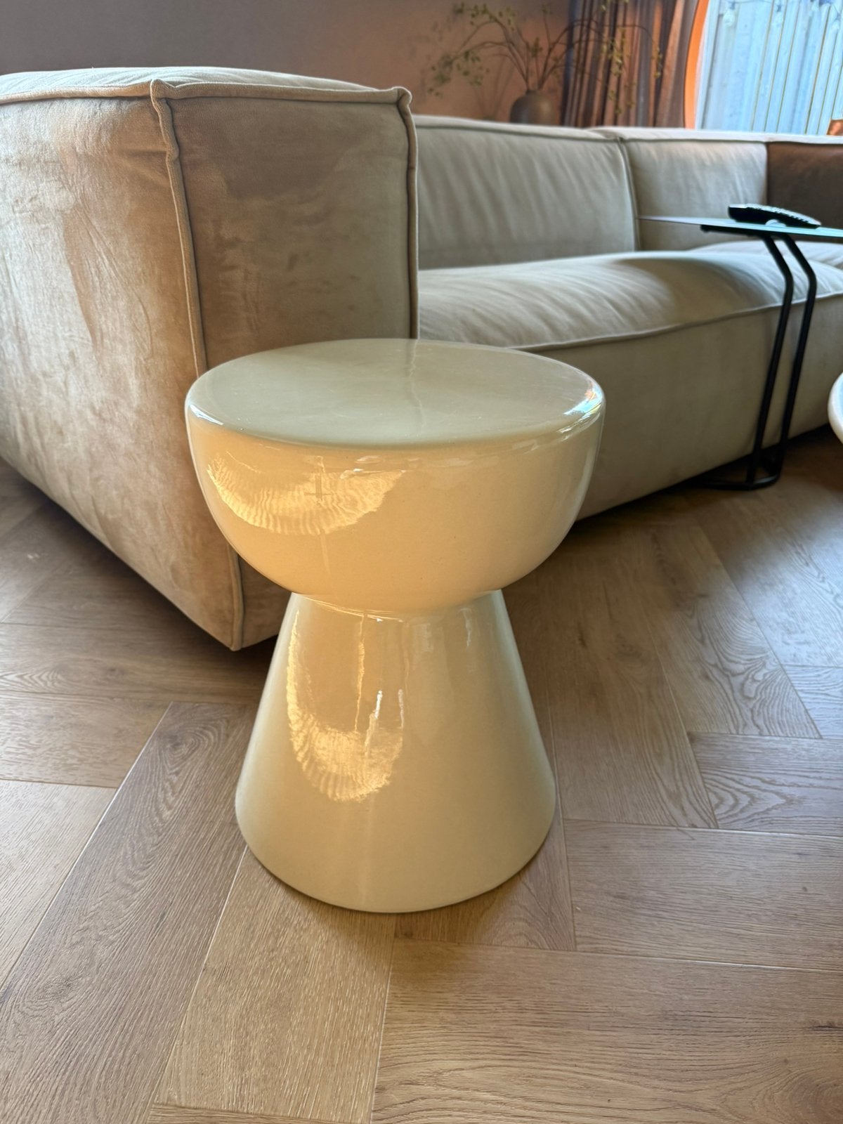 Karwei bijzettafel melle, Ophalen, Minder dan 55 cm, Rond, Zo goed als nieuw