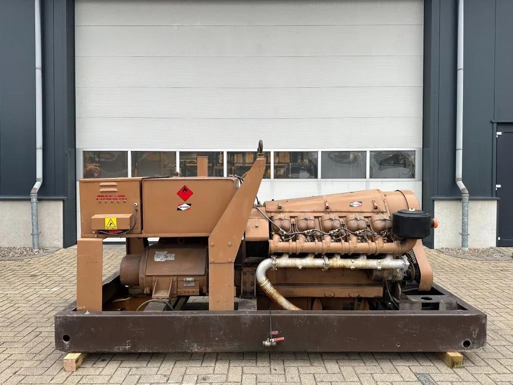 Alsthom V102 unelec 140 kVA generatorset ex Emergency Noodst, Ophalen of Verzenden
