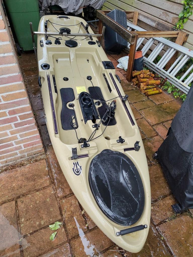 Native Propel 10 Trap-fiets Kayak - klaar voor Hengelsport, Ophalen of Verzenden, Gebruikt, 1-persoons