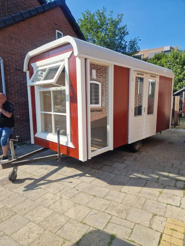 Geïsoleerde Pipo-/Tiny House 4.5m x 2m met dubbel glas, Ophalen of Verzenden