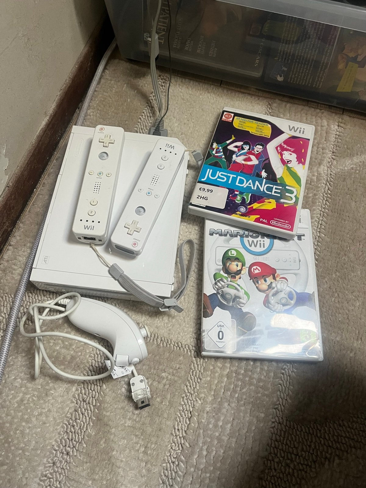 Wii Console met Just Dance 3 en Mario Kart, Muziek, Gebruikt, Eén computer, Ophalen of Verzenden