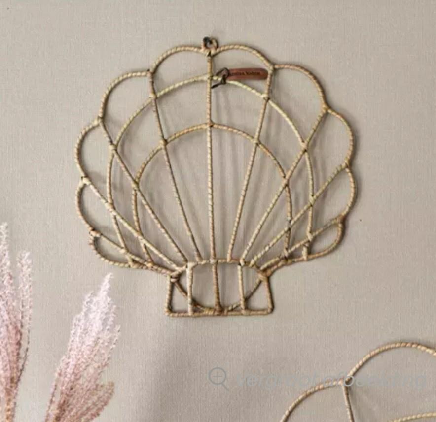 Riviera maison rustic rattan shell deco S  50%, Huis en Inrichting, Woonaccessoires | Overige, Ophalen, Nieuw