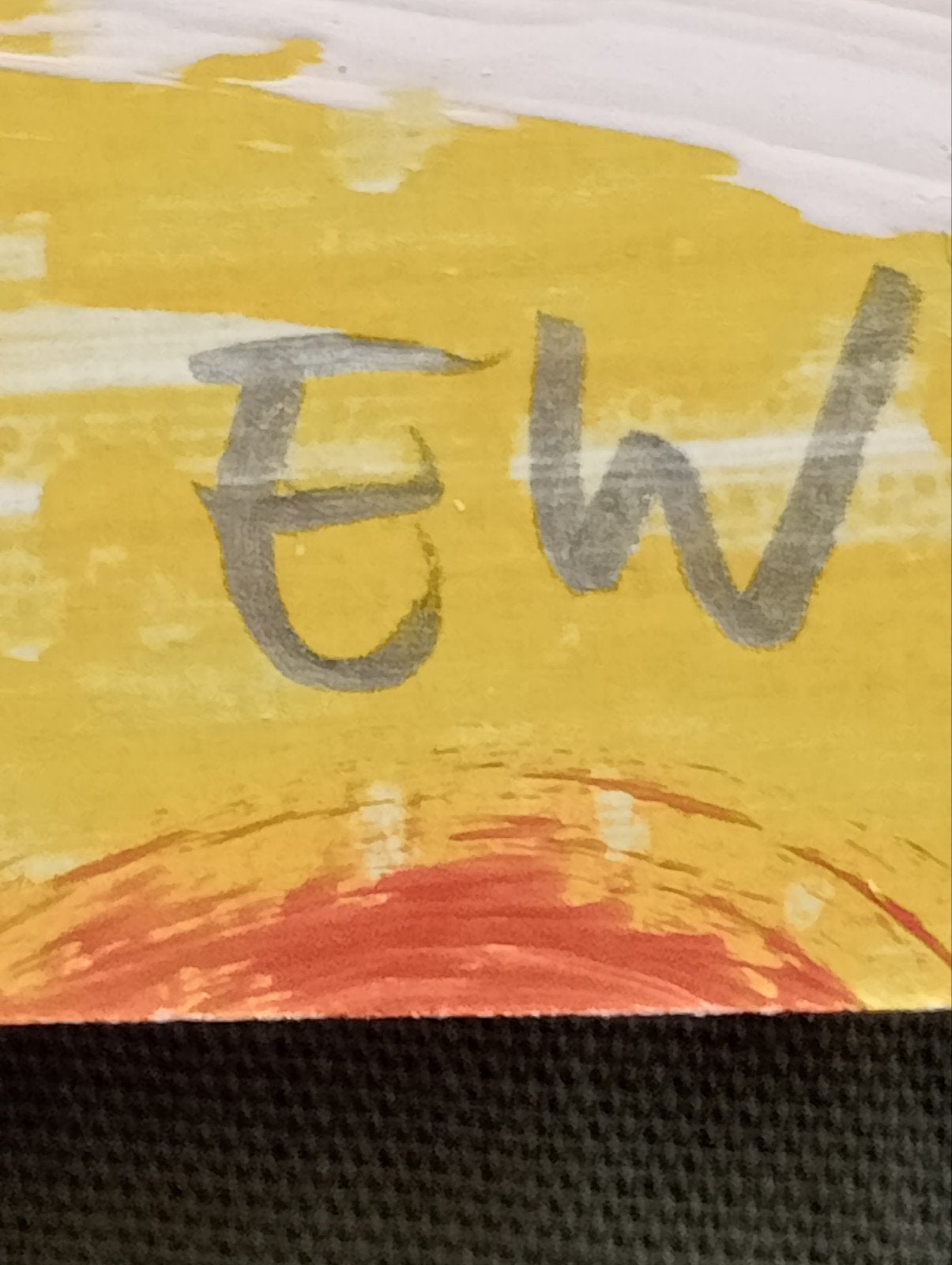 Erwin van der Wolf gouache olieverf op papier 1998, Ophalen of Verzenden