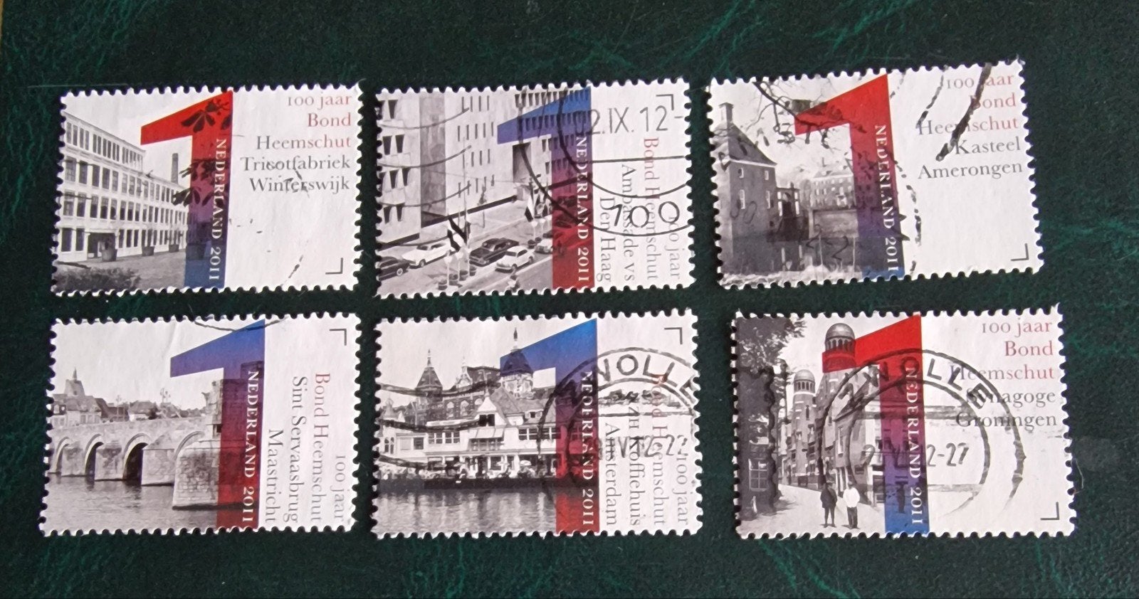 kv351 Nederland 2011 - 100 jaar Bond Heemschut postzegels, Postzegels en Munten, Ophalen of Verzenden, Na 1940, Gestempeld