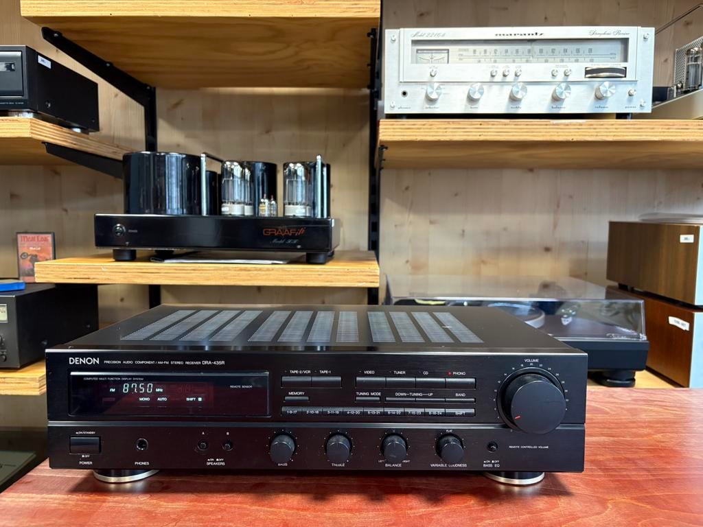 Denon DRA-435R met phono aansluiting, Audio, Tv en Foto, Versterkers en Receivers, Refurbished, Stereo, Minder dan 60 watt, Denon
