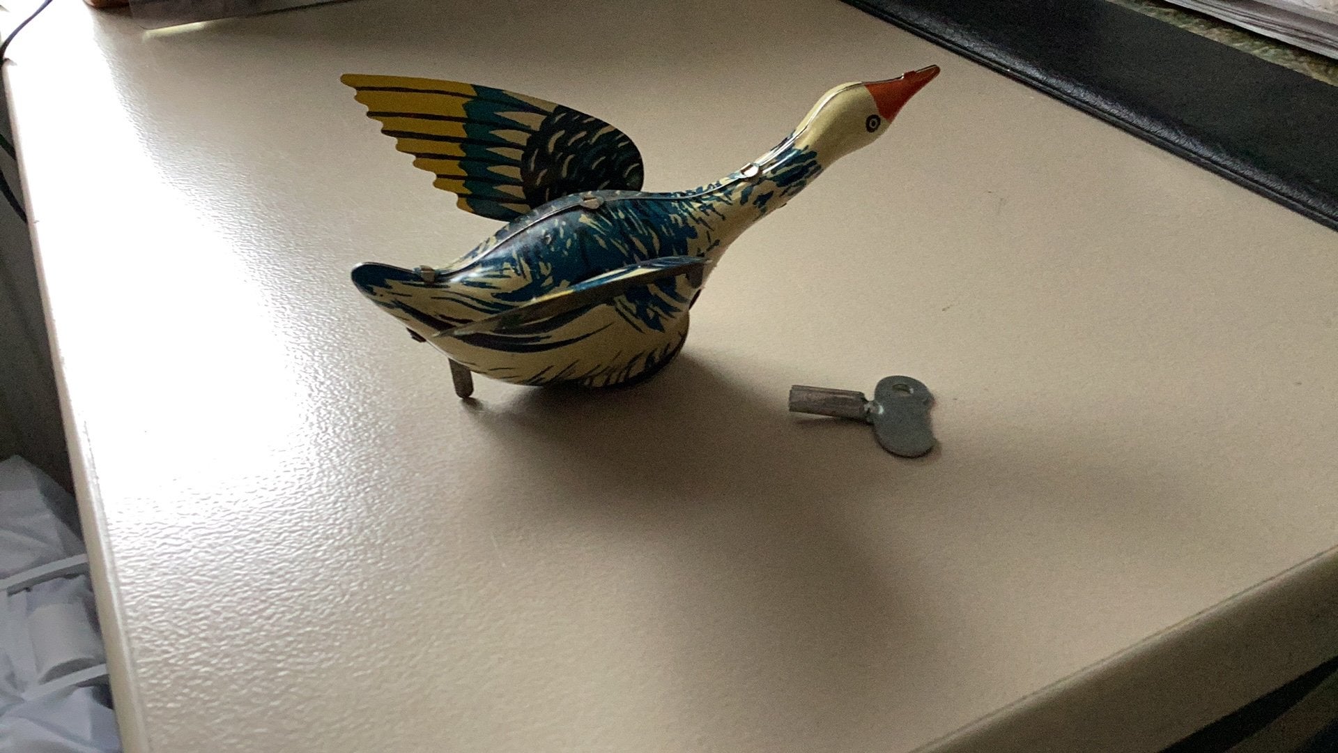 Metalen loopvogel gans, Ophalen of Verzenden