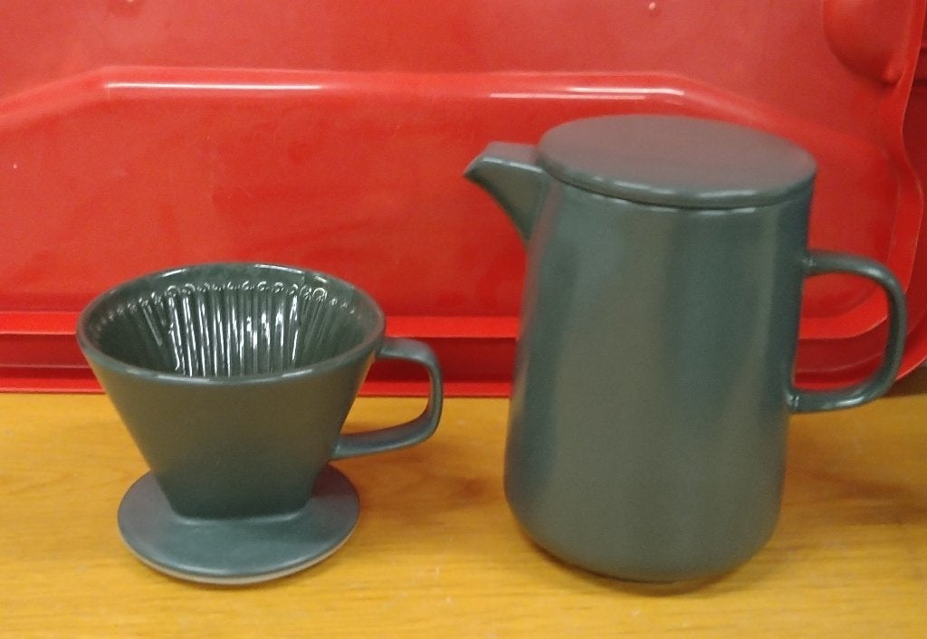 keramische koffiepot met filter Muse, Antiek en Kunst, Ophalen