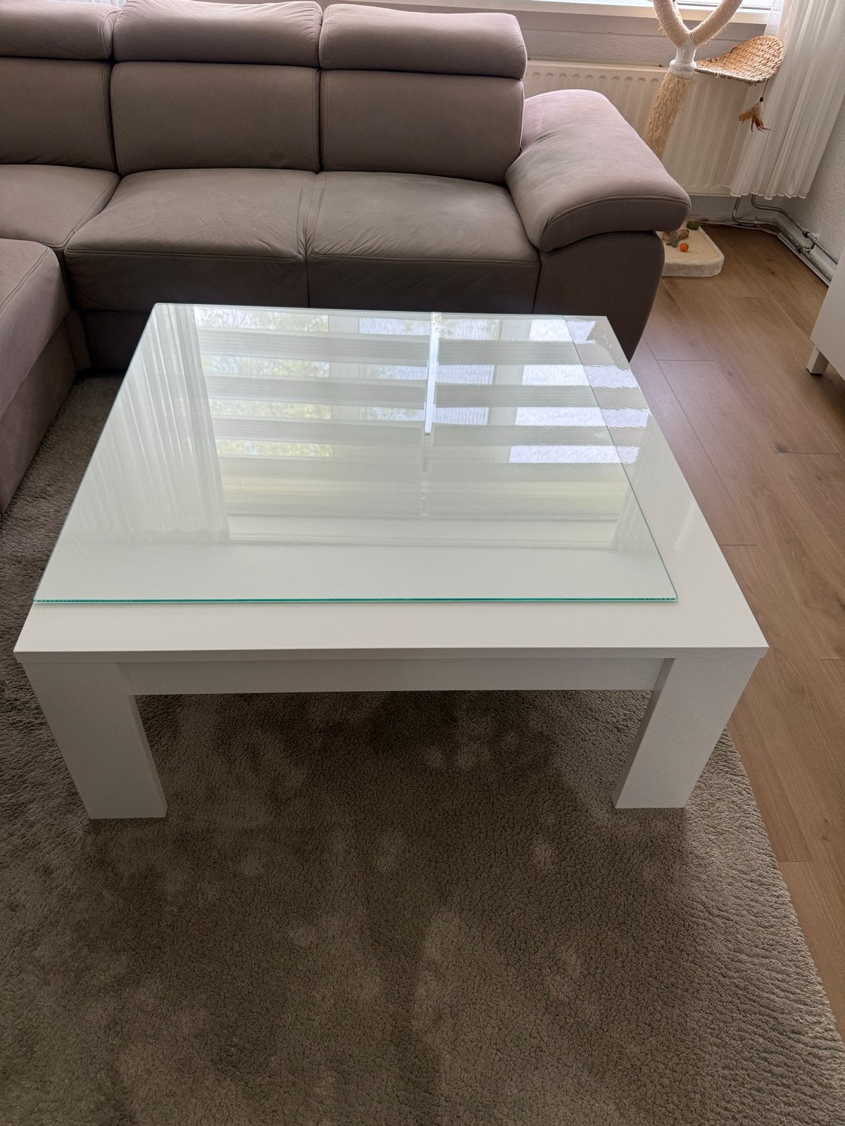 glazen blad 90x90, Ophalen, Zo goed als nieuw, Minder dan 80 cm, Glasplaat
