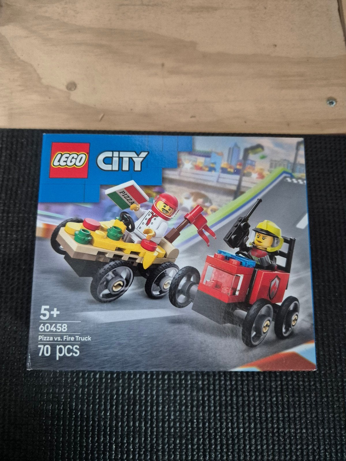 LEGO City 60458 Pizza vs. Brandweerwagen, Inclusief minifiguren, City, Lego, Nieuw