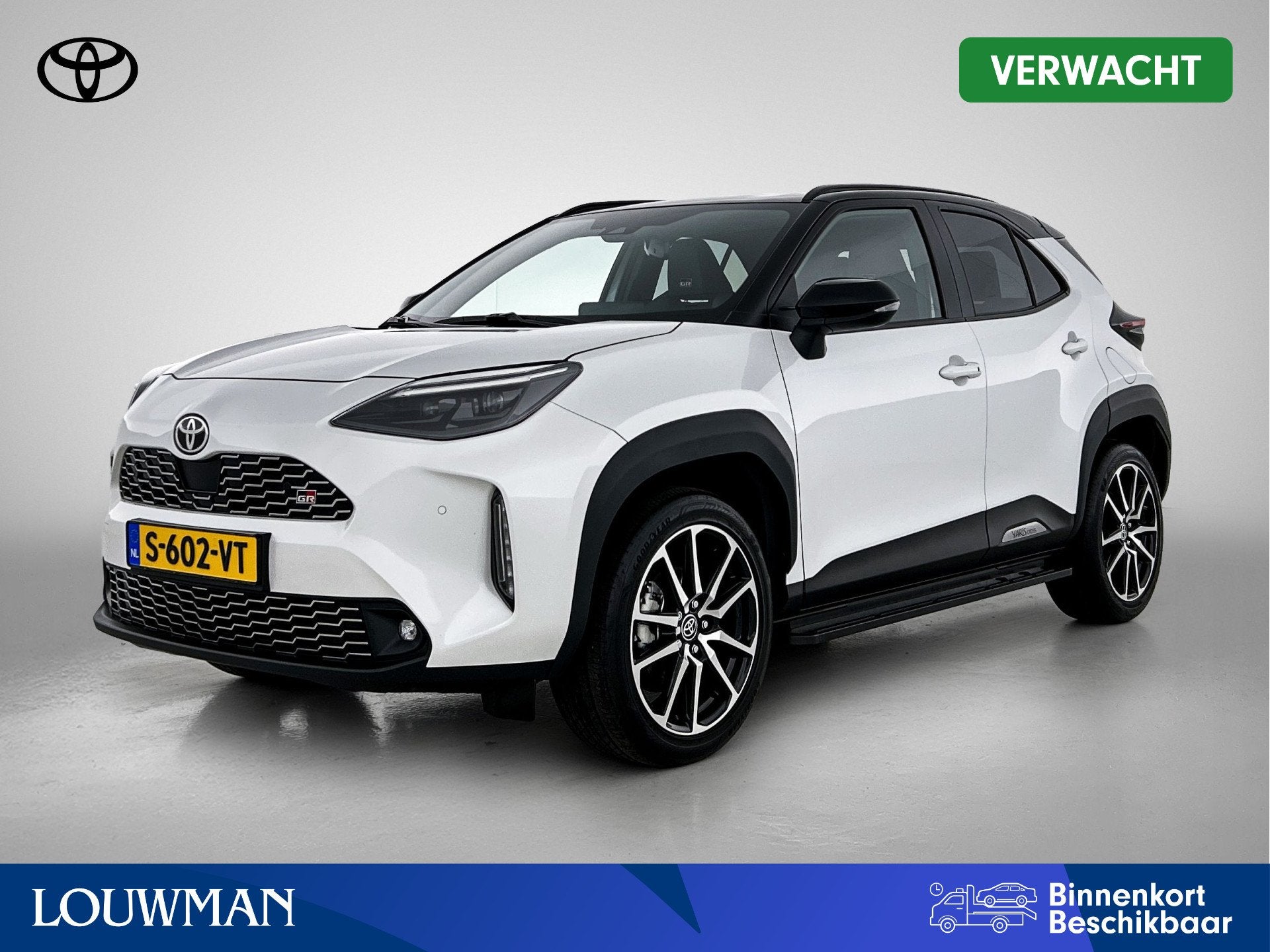 Toyota Yaris Cross 1.5 Hybrid GR Sport | Dealer onderhouden, Auto's, Toyota, Gebruikt, Automatische klimaatregeling, 116 pk, Wit