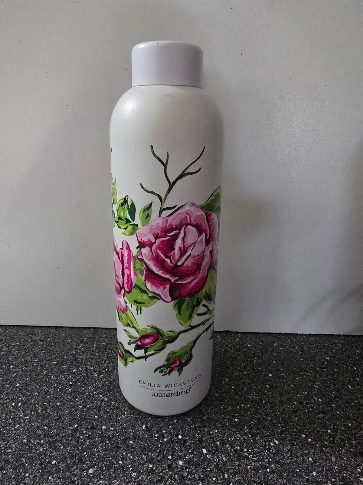 Emilia Wickstead Waterdrop Limited Edition Waterfles, Ophalen of Verzenden, Zo goed als nieuw, Wit, Metaal