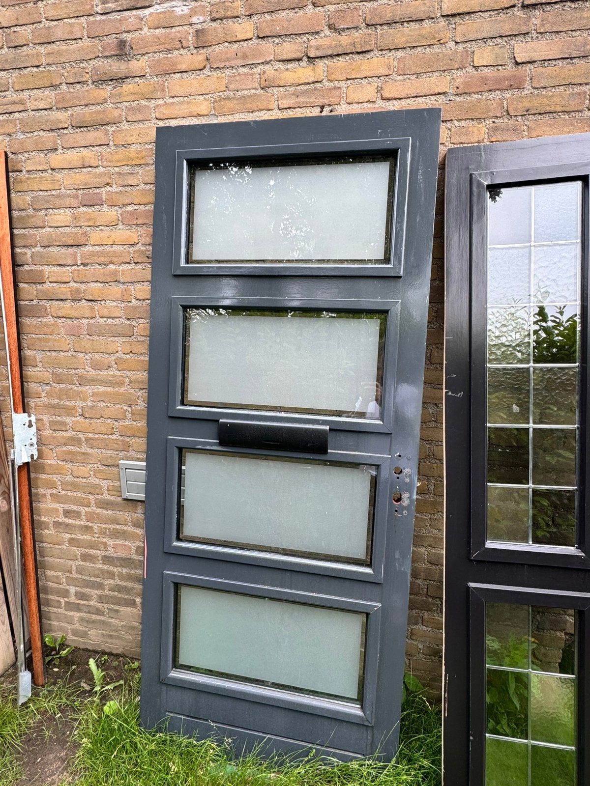 Gratis voordeur 208x88, Doe-het-zelf en Verbouw, Deuren en Horren, Ophalen, Gebruikt, Buitendeur, 200 tot 215 cm