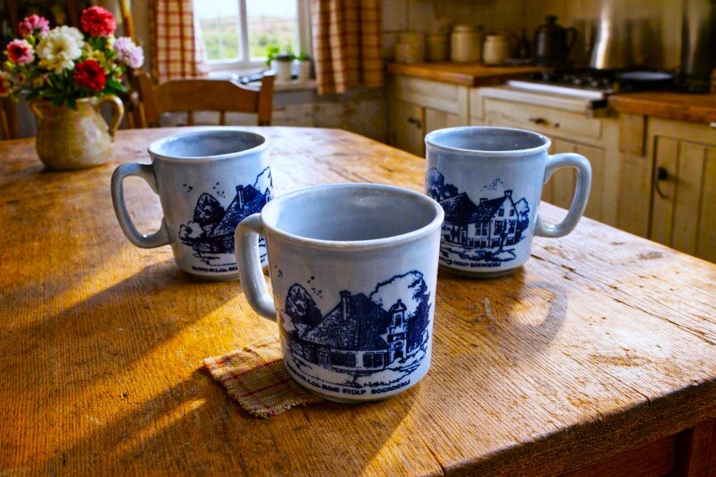 3x Wood & Son Engeland Mokken - Vintage Farmhouse Style, Ophalen of Verzenden