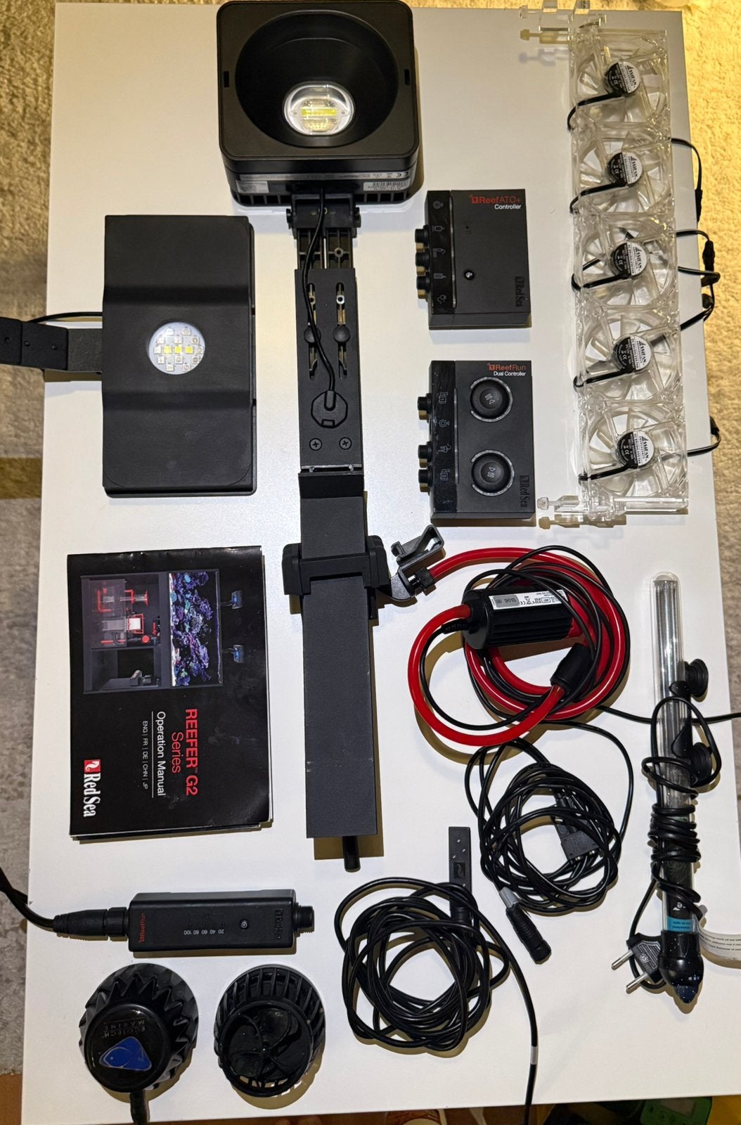 Complete ZeeAquarium vol automatisch G2+ Red Sea + Garantie, Ophalen, Red Sea, Gevuld zeewateraquarium, Inclusief deksel