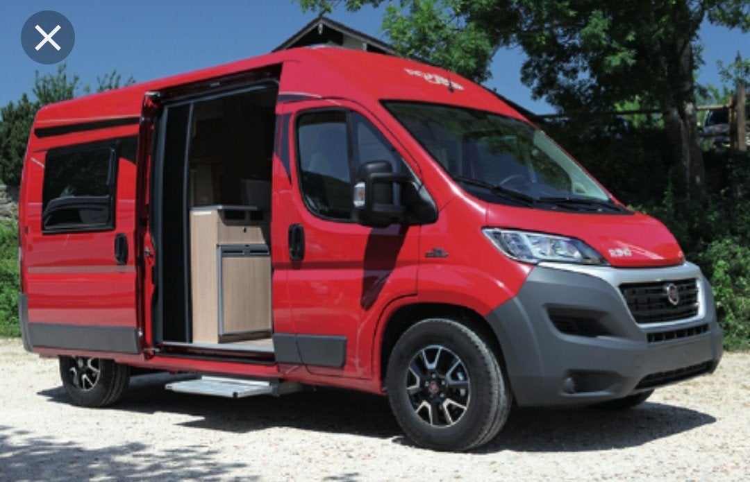 Originele & Beschadigde Rechter Spiegel Fiat Ducato Camper !, Ophalen of Verzenden, Gebruikt