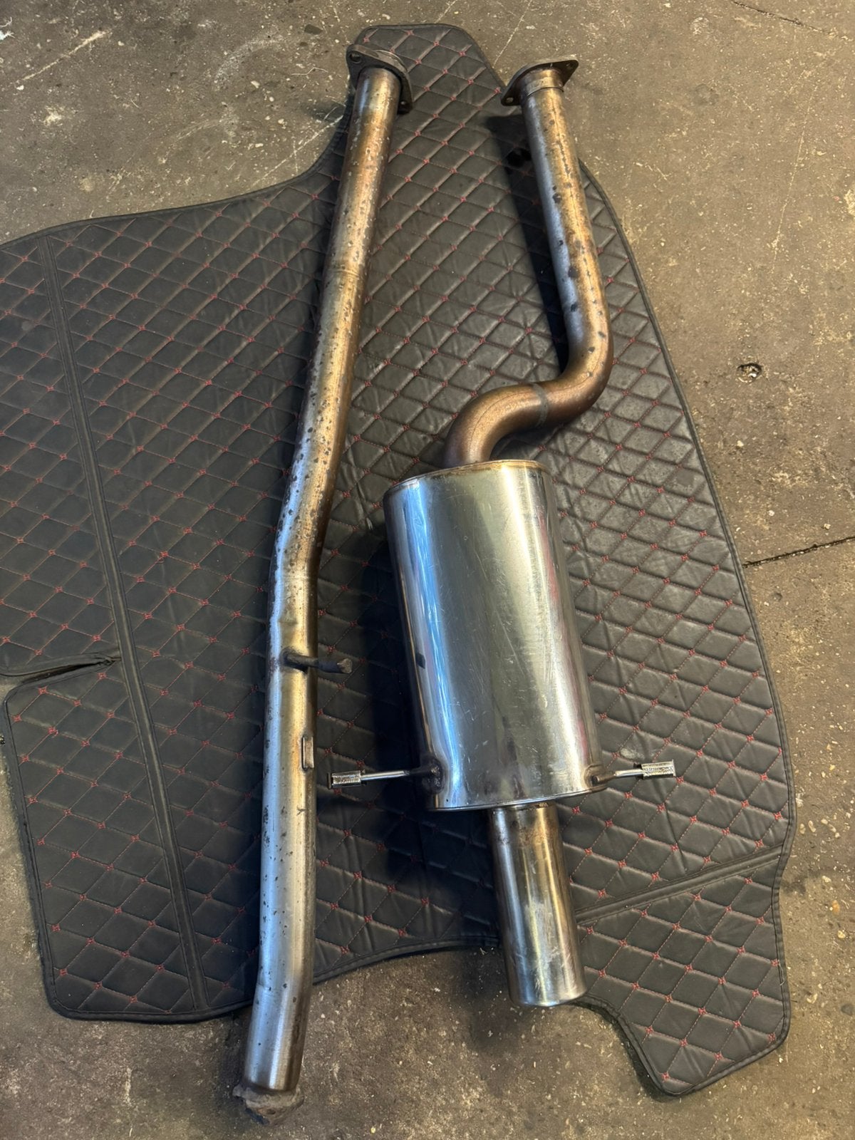 H&S RVS cat-back uitlaat 2,5 inch voor Subaru Impreza GD, Ophalen of Verzenden, Gebruikt, Subaru