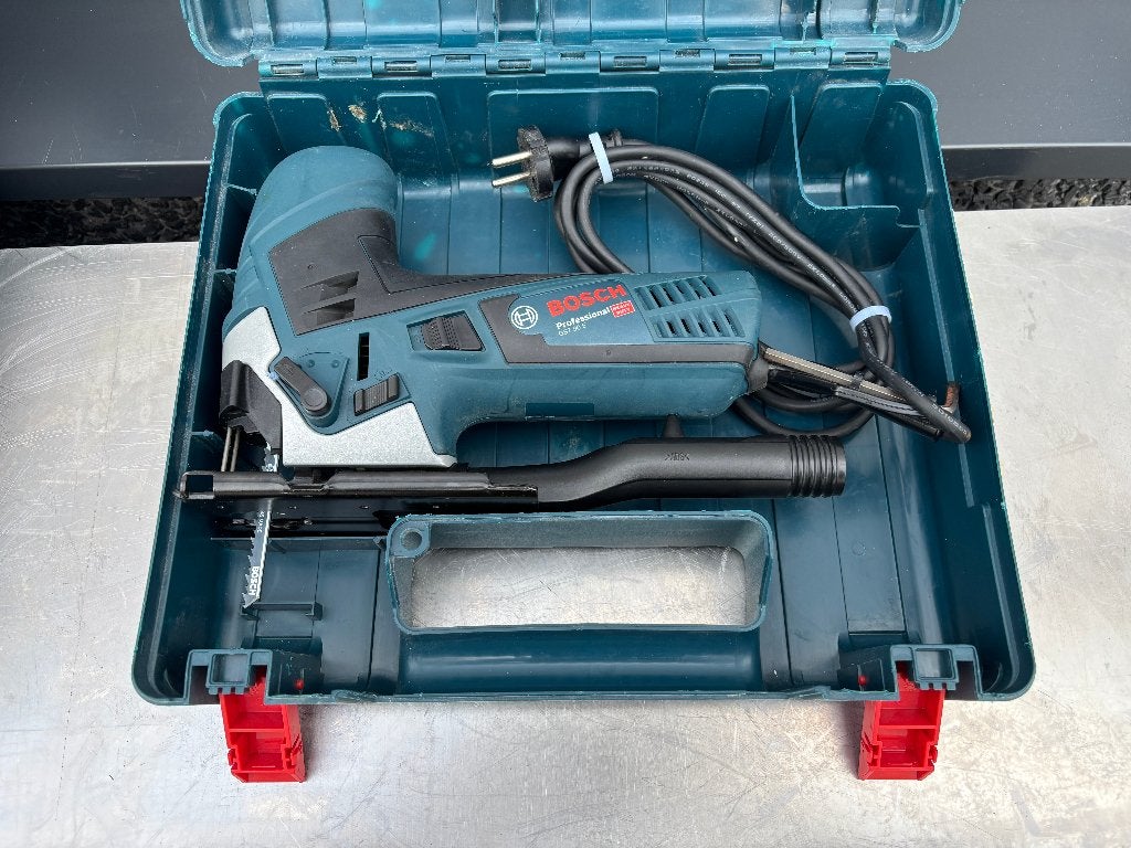 Bosch GST 90 E Decoupeerzaag in koffer 2 X, Bosch, Gebruikt, Contact@nl.bosch.com, Ophalen of Verzenden