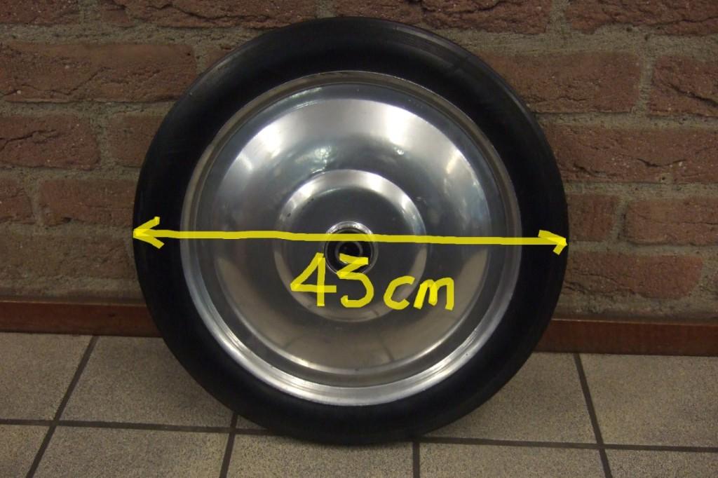 Wiel rubber met stalen velg, Tuin en Terras, Hand-tuingereedschap, Ophalen, Nieuw, Overige soorten