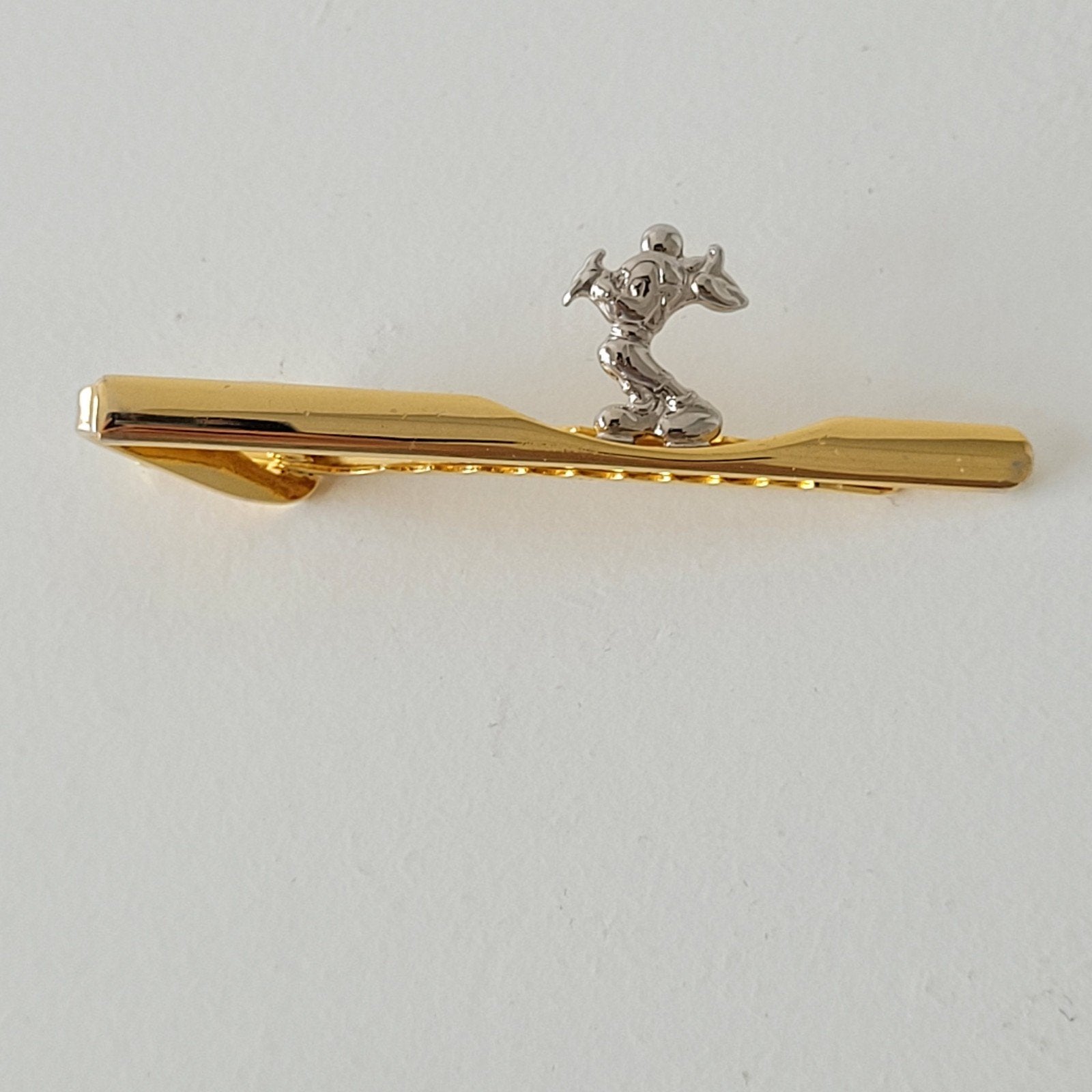 Disney Mickey Mouse stropdas clip goud / zilver kleur, Ophalen of Verzenden, Zo goed als nieuw, Goud, Overige materialen