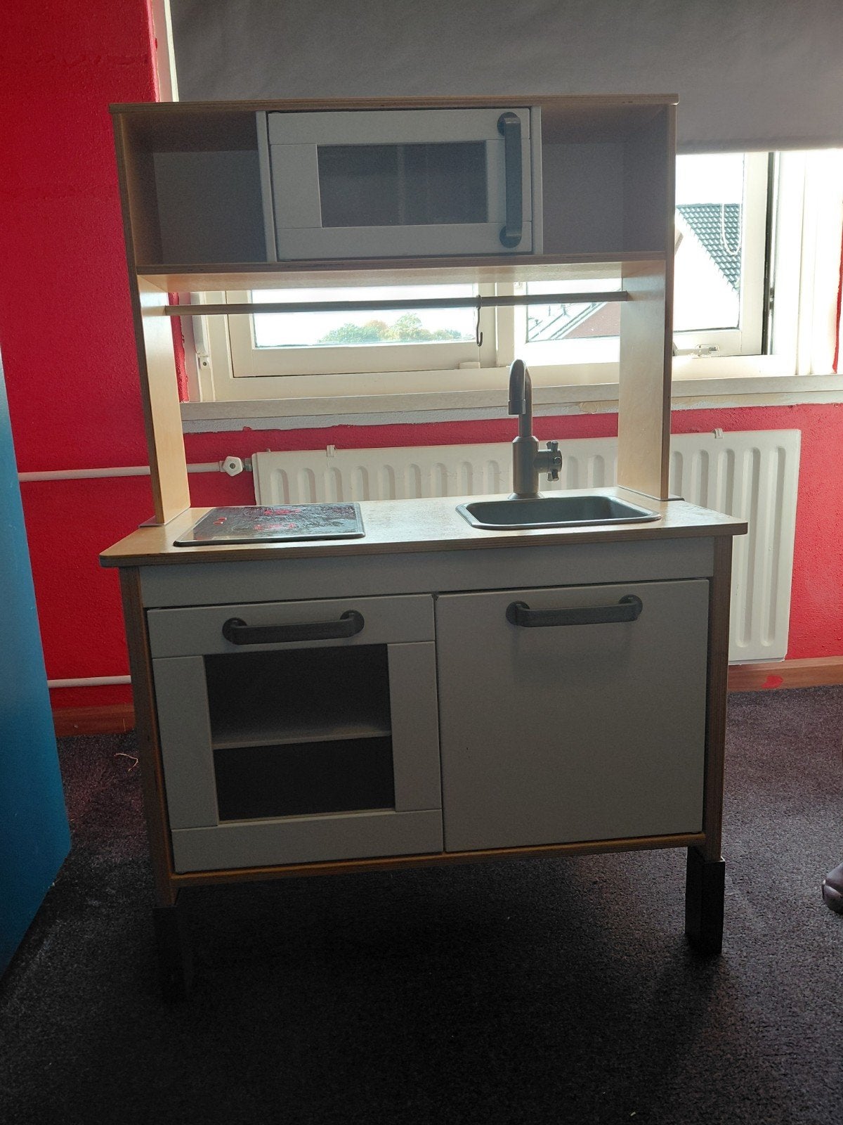 Houten kinderkeuken met accessoires, Kinderen en Baby's, Ophalen, Gebruikt, Hout, Speelkeuken