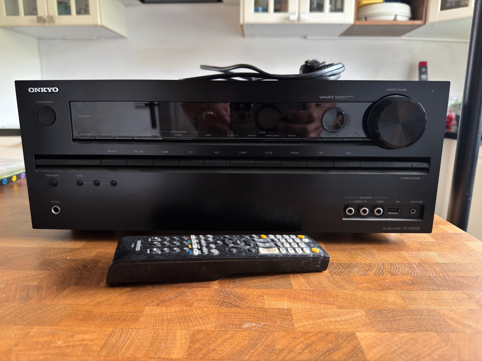 Onkyo TX-NR626 AV Receiver met afstandsbediening, Ophalen, Gebruikt, 120 watt of meer, Onkyo
