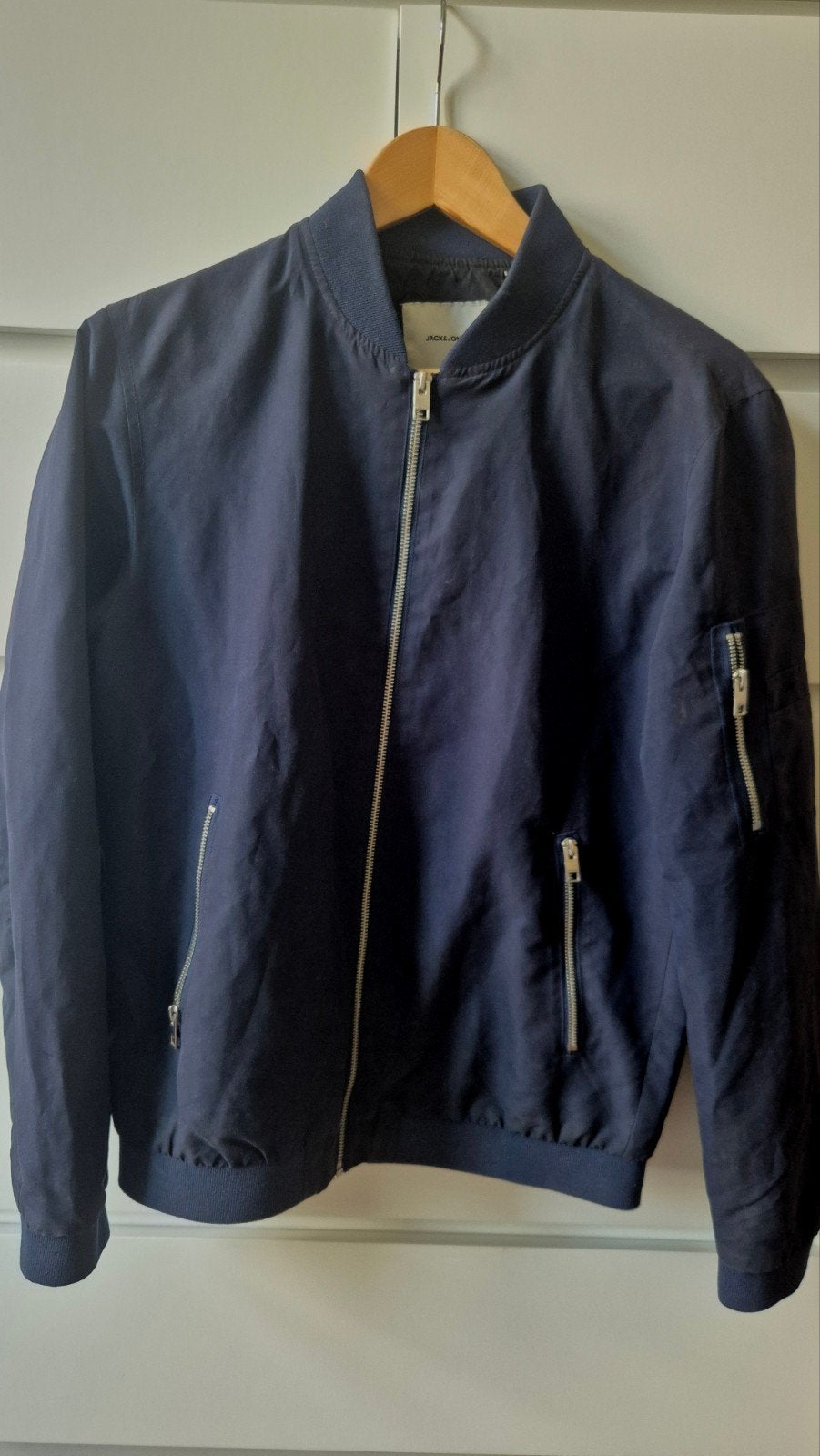 Jack & Jones zomerjas maat S - Zo goed als nieuw, Kleding | Heren, Jassen | Zomer, Blauw, Ophalen of Verzenden, Zo goed als nieuw