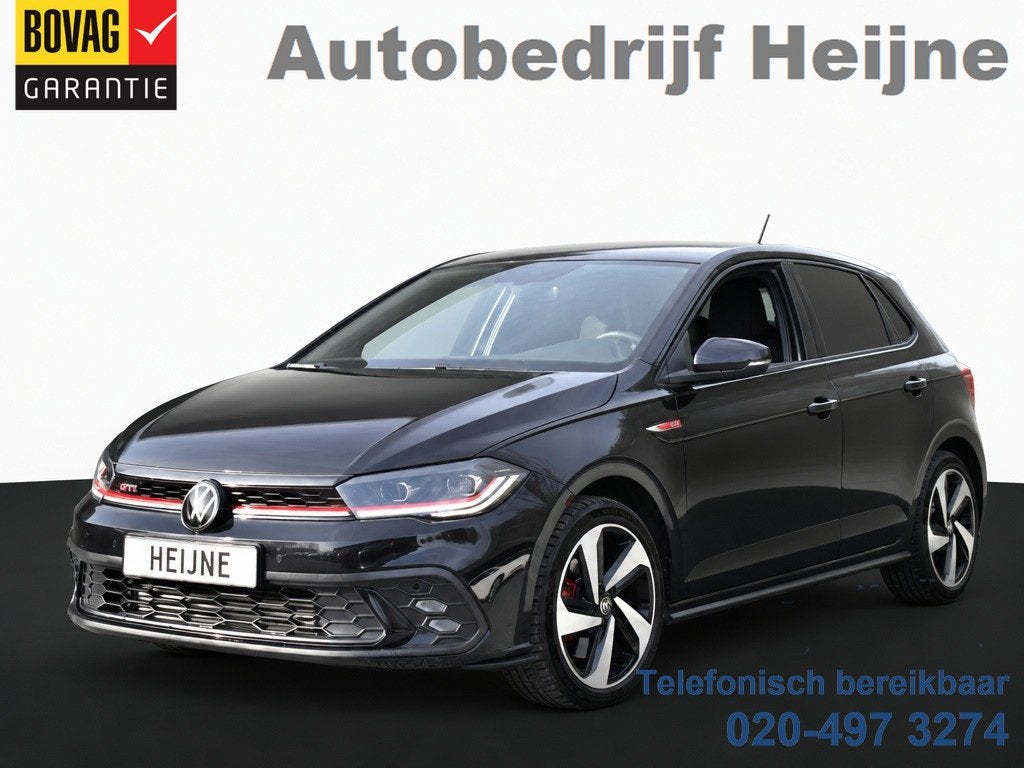 Volkswagen Polo 2.0 TSI GTI TSI 210PK DSG GTI-SPORT IQ-LIGHT, Auto's, 15 km/l, Gebruikt, 4 cilinders, Zwart