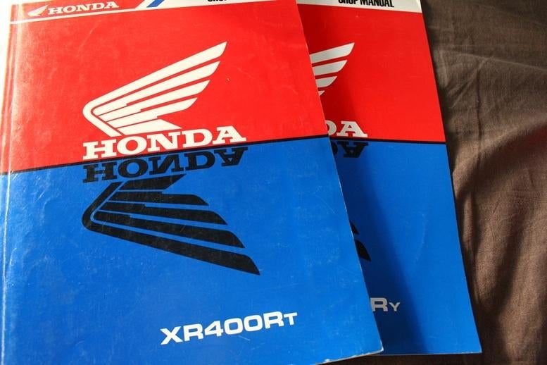 Honda XR400R 1995 / 1996 motorcycle shop manual XR 400, Motoren, Handleidingen en Instructieboekjes, Honda, Ophalen of Verzenden
