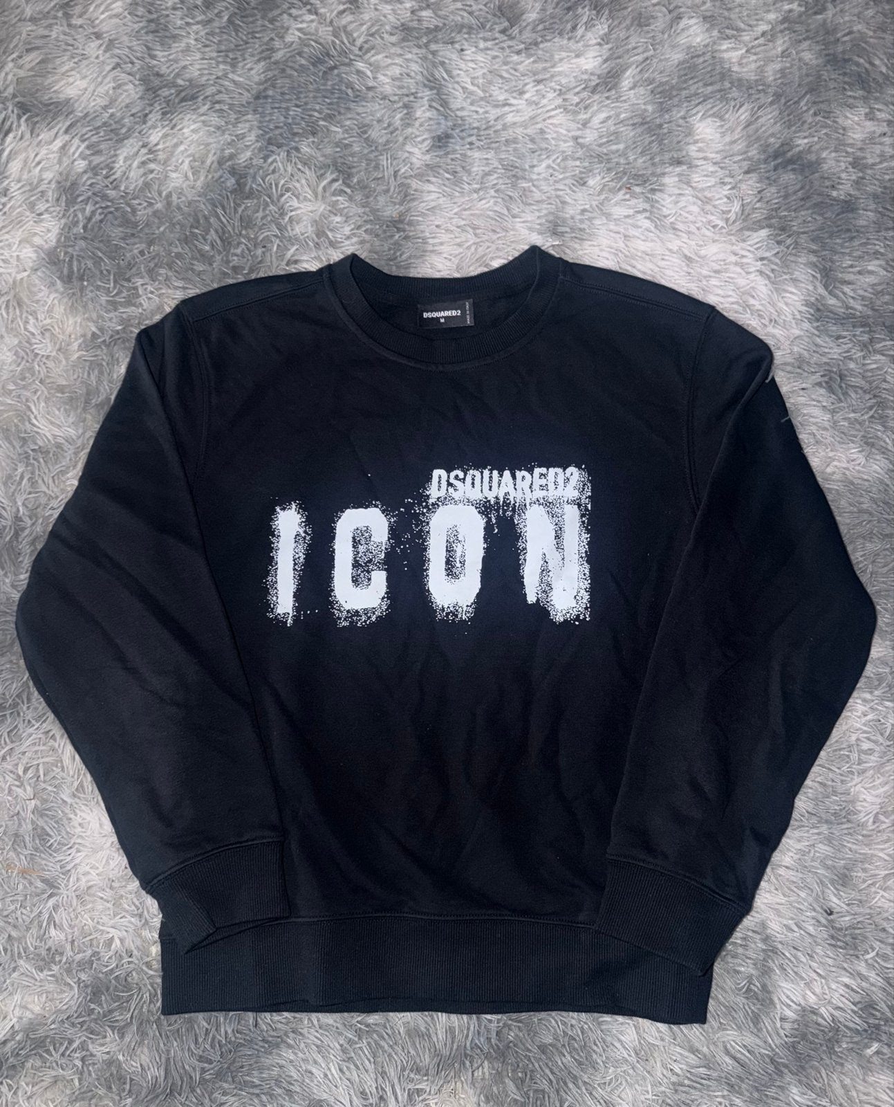 Dsquared2 Icon Sweater Zwart - Maat M, Ophalen of Verzenden, Nieuw, Maat 48/50 (M), Zwart