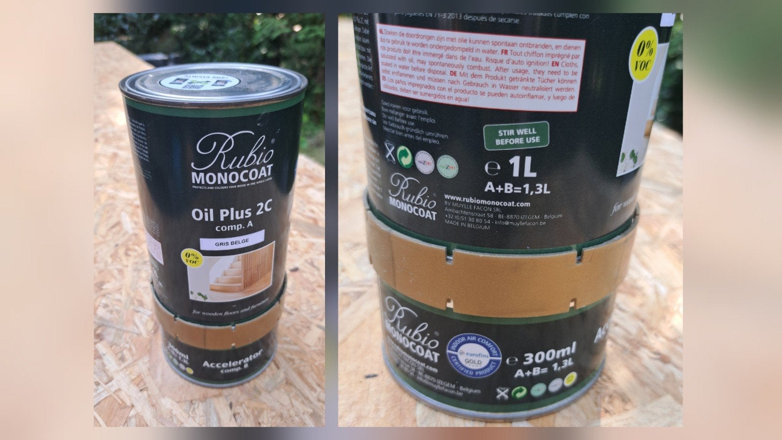 Rubio Monocoat Oil Plus 2C Gris Belge 1,3 liter, Ophalen of Verzenden, Nieuw