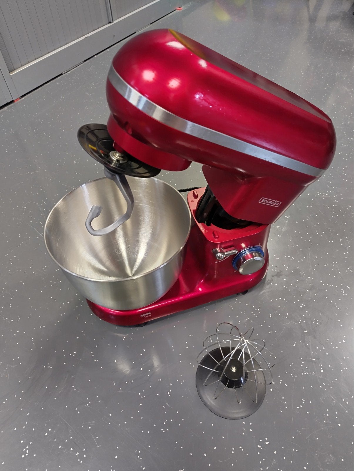 Bourgini Classic Kitchen Chef 4,5L Keukenmachine Rood, Witgoed en Apparatuur, Keukenmixers, 4 liter of meer, 3 snelheden of meer