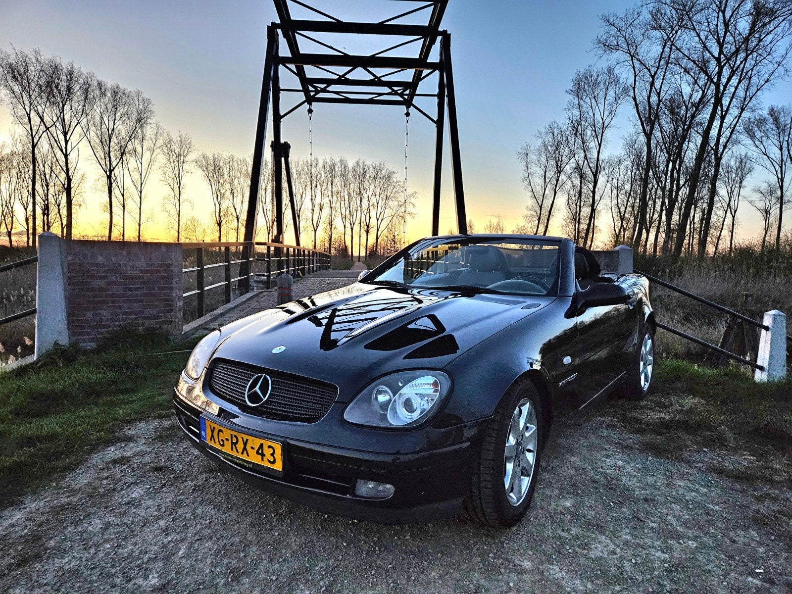 Mercedes slk 2,3 zwart hardtop, Automaat, Zwart, Cabriolet, Particulier