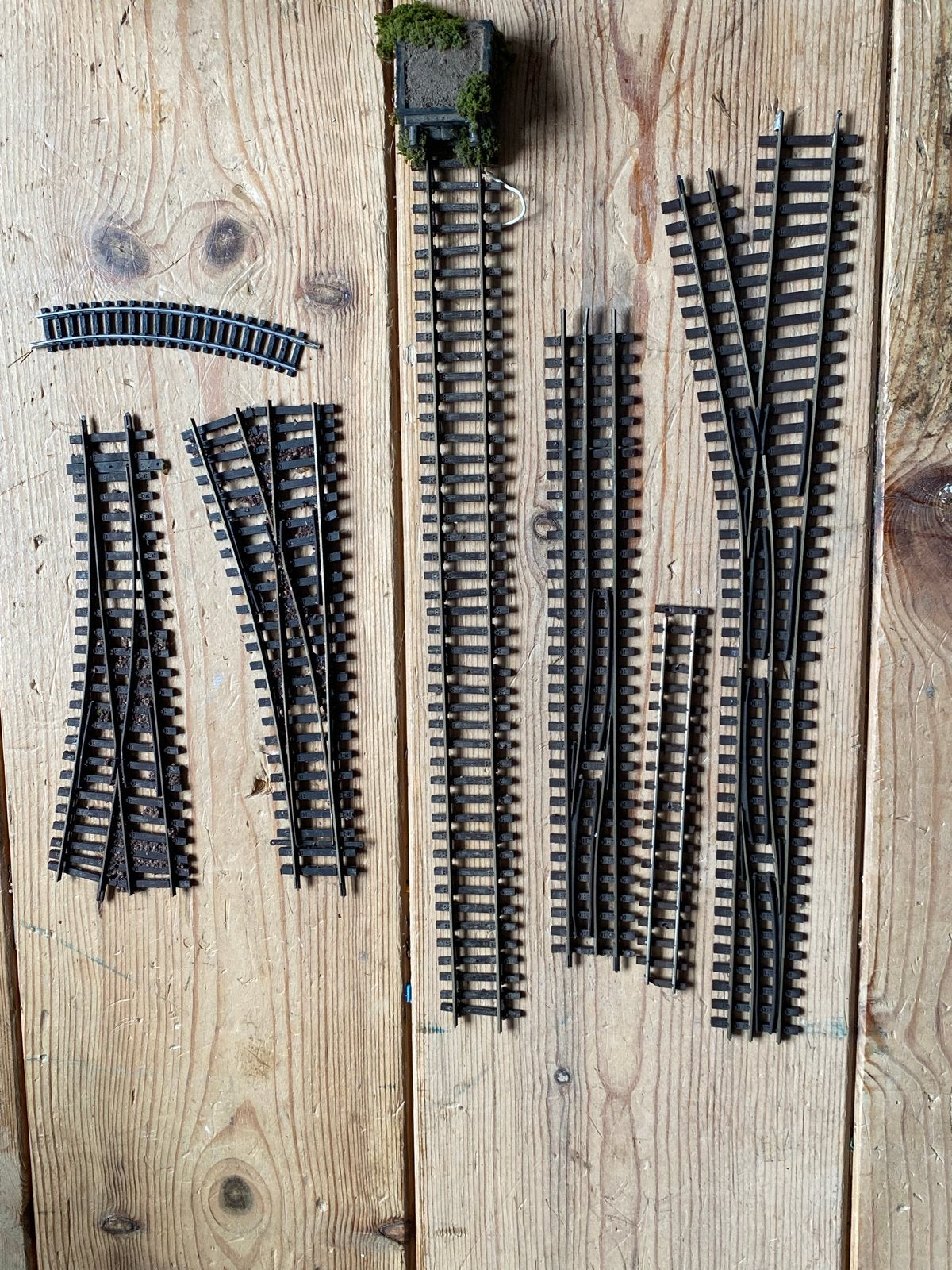 Tillig Rails: Normaalspoor wissels en smalspoor met overloop, Overige merken, Gebruikt, Gelijkstroom, Rails