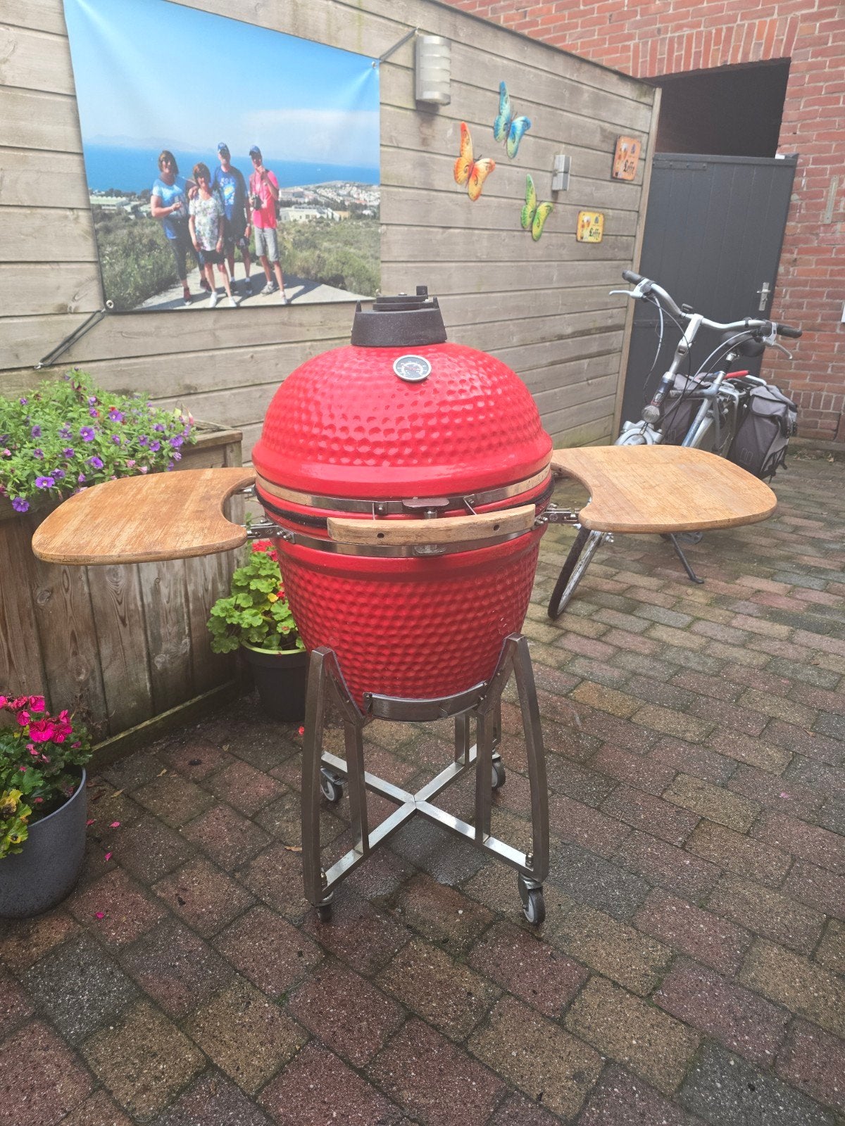 Kamado 21 Inch met Divide & Conquer Systeem, Ophalen, Gebruikt
