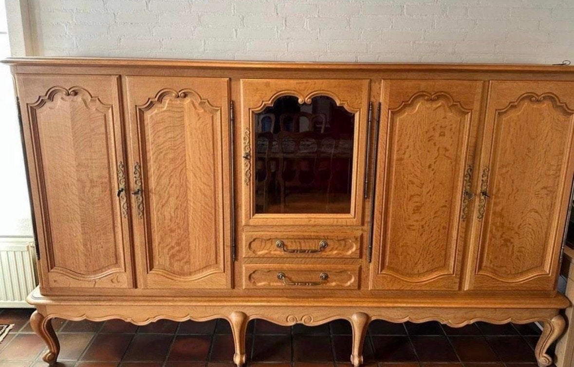 Grote Antieke Kast Queen Anne Stijl, Ophalen