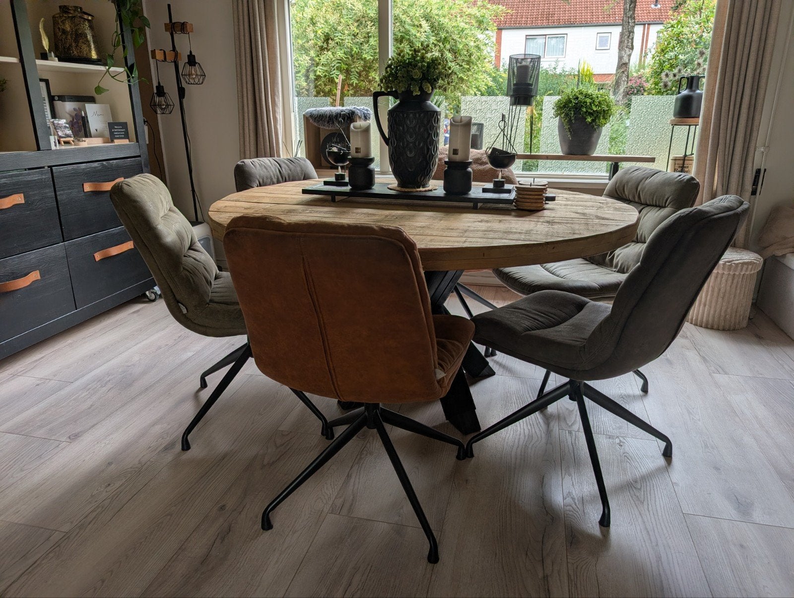 Moderne draaibare eetkamerstoelen - Kolony design, Ophalen, Gebruikt, Overige kleuren, Modern, Industrieel