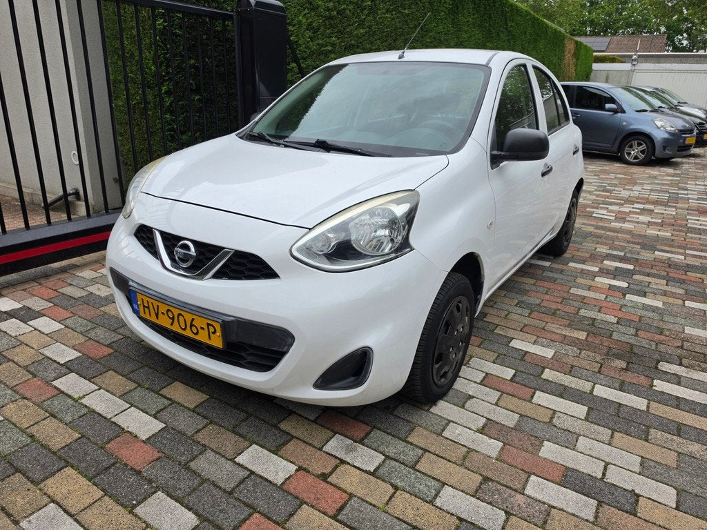 Nissan Micra 1.2 Visia Pack 2015 Airco 5 Drs Nw Apk, Auto's, Nissan, Voorwielaandrijving, Gebruikt, 1198 cc, Wit