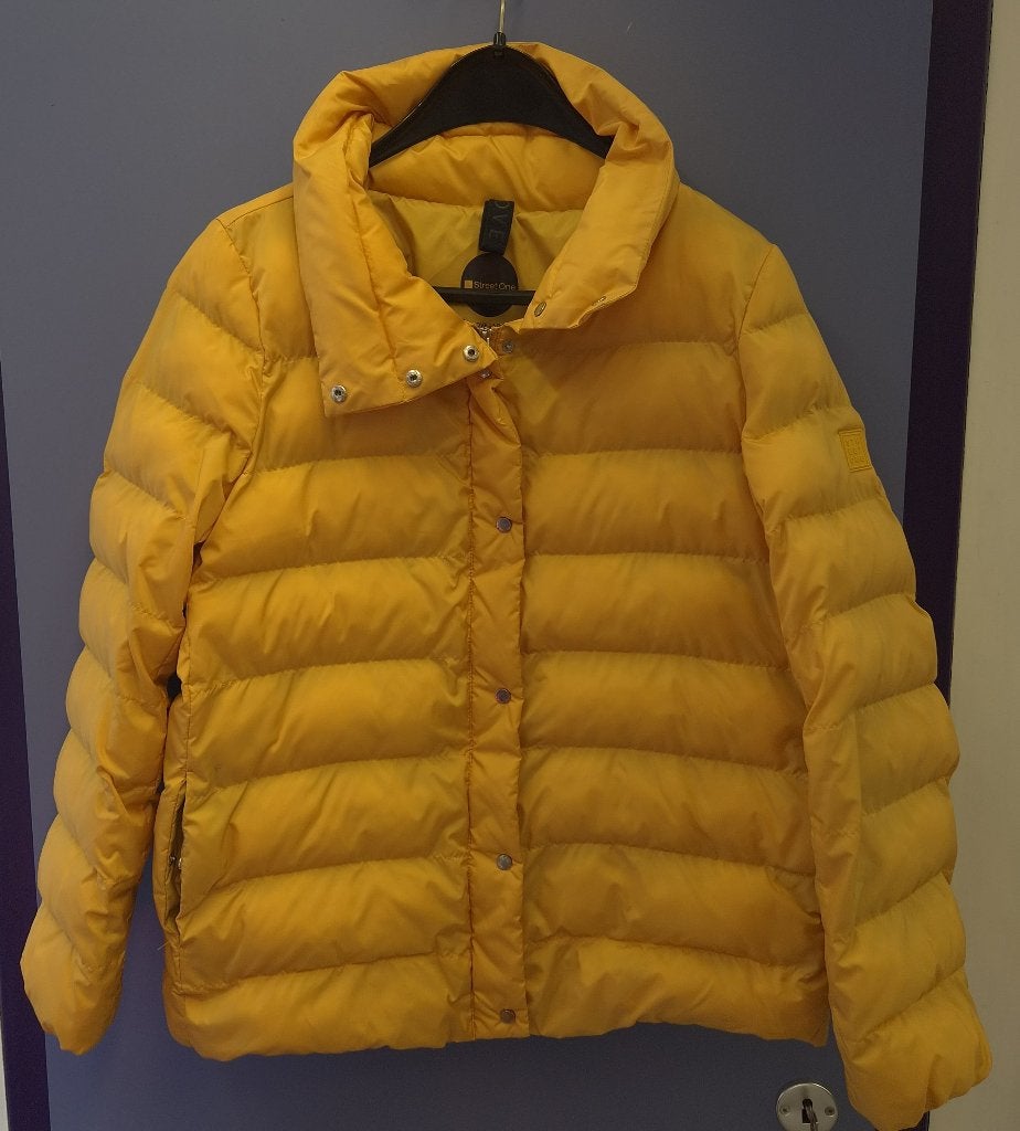 Street One winterjas puffer okergeel maat 40 – vegan 52278, Maat 38/40 (M), Im Gewerbepark 2, 30855 Langenhagen, Duitsland, Geel