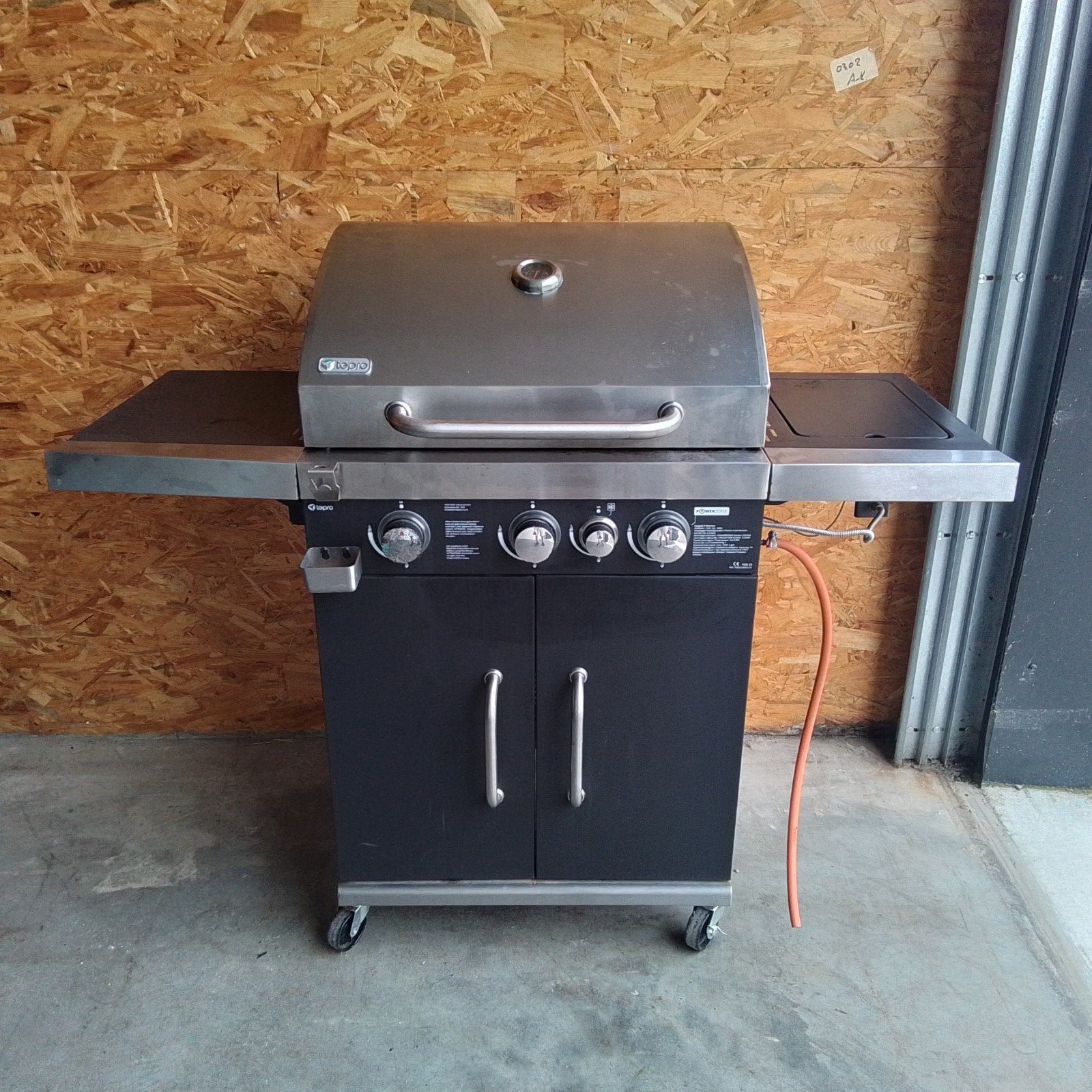 Gasbarbecue met zijbrander, Gebruikt, Stoelenco@hotmail.com, Ophalen of Verzenden, Nb
