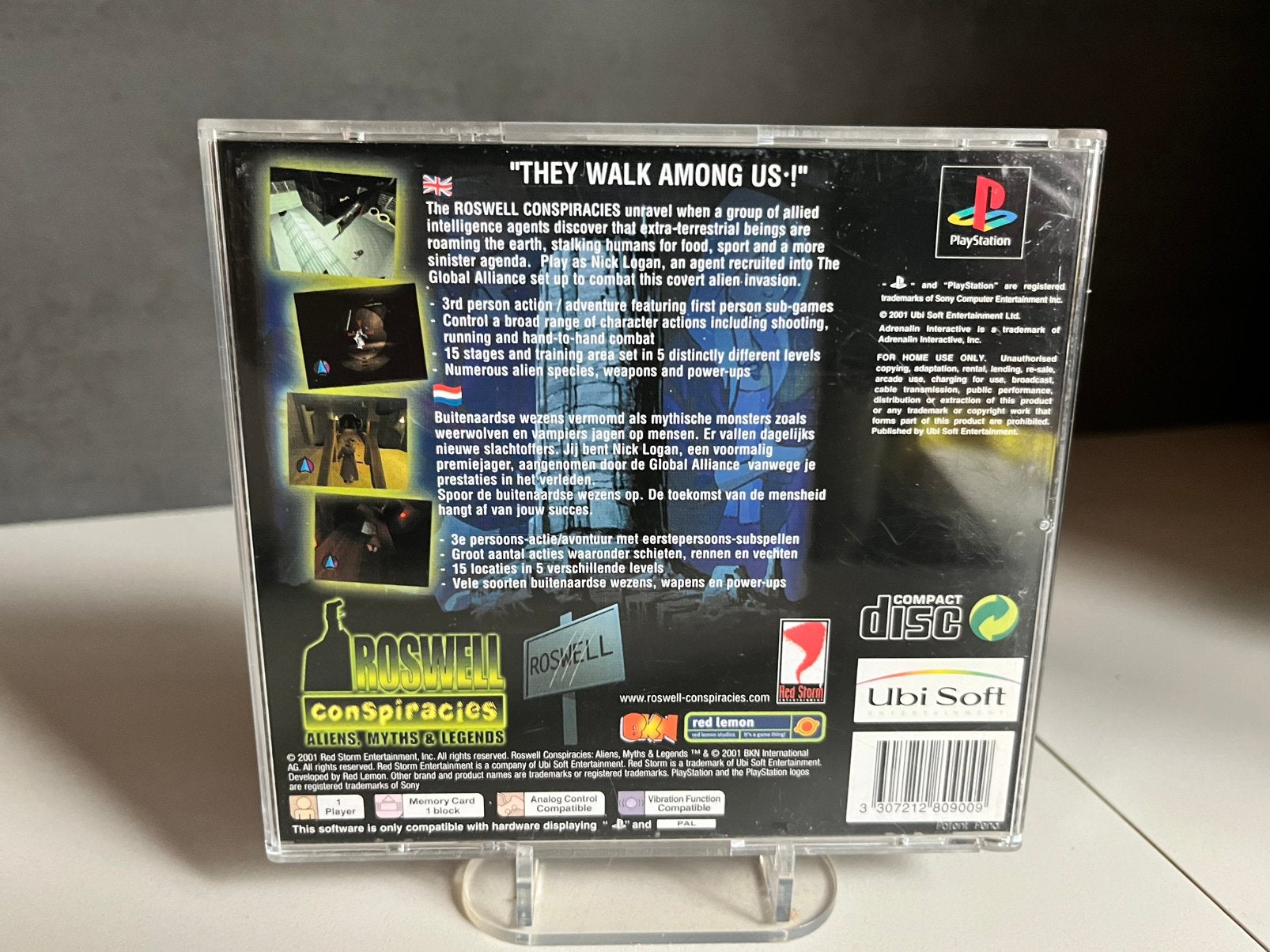 Roswell Conspiracies PS1 - Compleet met boekje, Avontuur en Actie, 1 speler, P, Ophalen of Verzenden