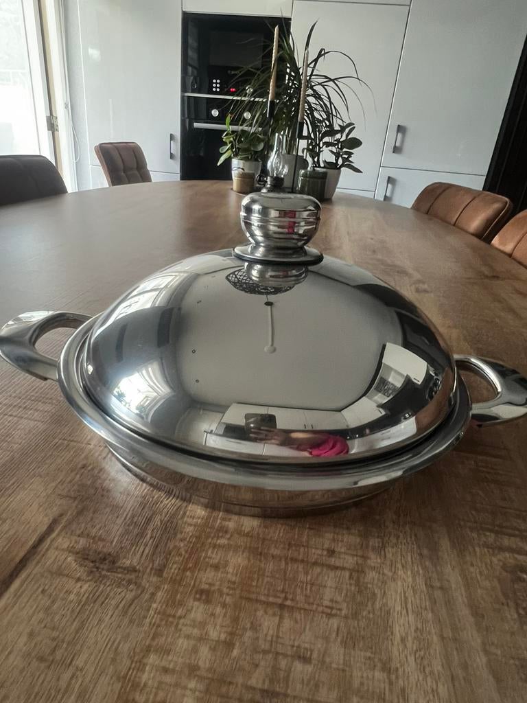 Simtronic grillpan, Ophalen of Verzenden, Zo goed als nieuw, Koekenpan of Braadpan