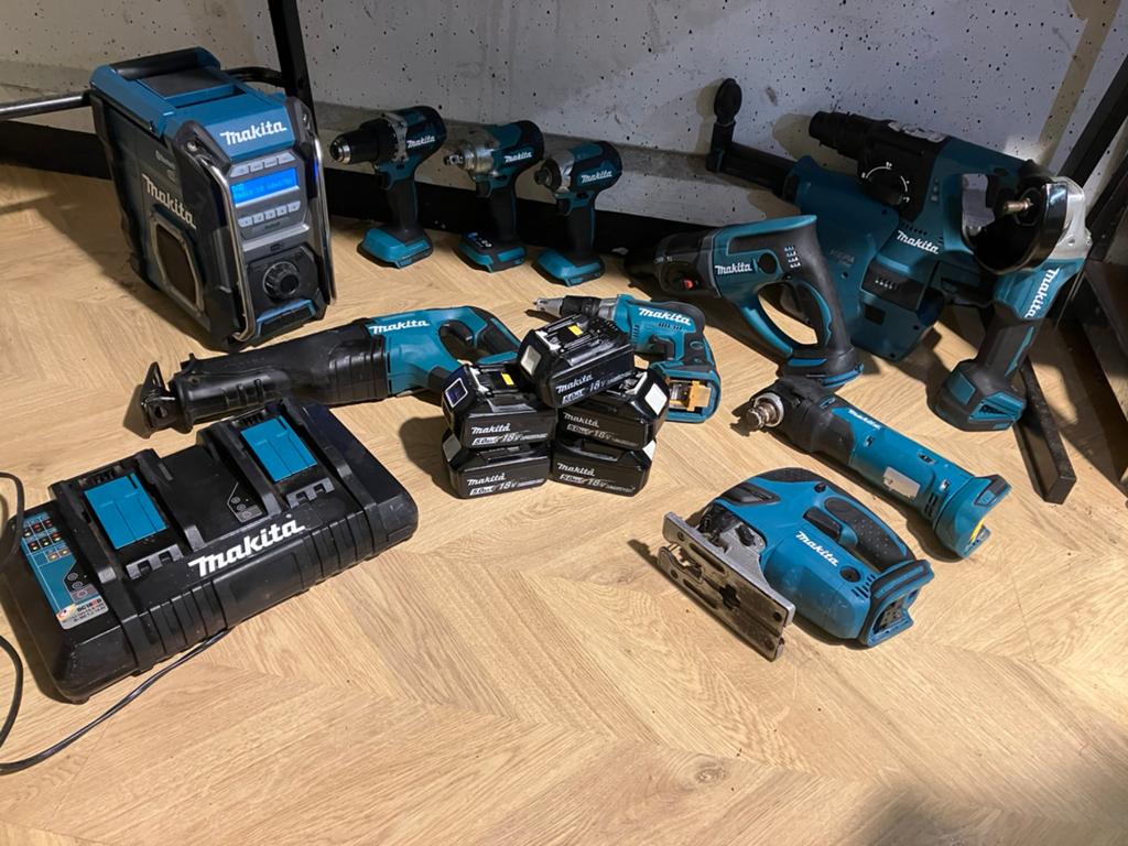 Makita 18v set, Ophalen of Verzenden, Zo goed als nieuw