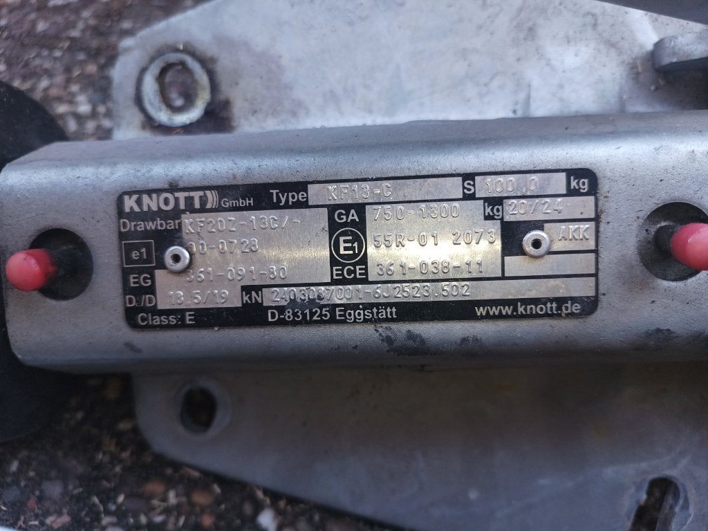 Oplooprem Knott 13-C, Auto diversen, Aanhangwagen-onderdelen, Ophalen, Zo goed als nieuw