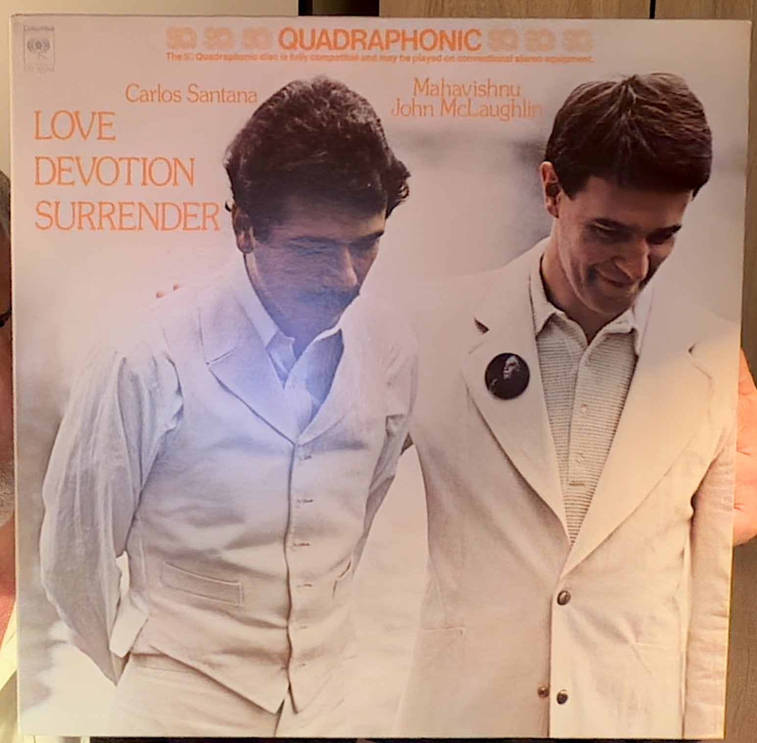 Carlos Santana & Mahavish-nu John McLaughlin -Quadraphonic, Cd's en Dvd's, Latin, Ophalen of Verzenden, Zo goed als nieuw, 12 inch