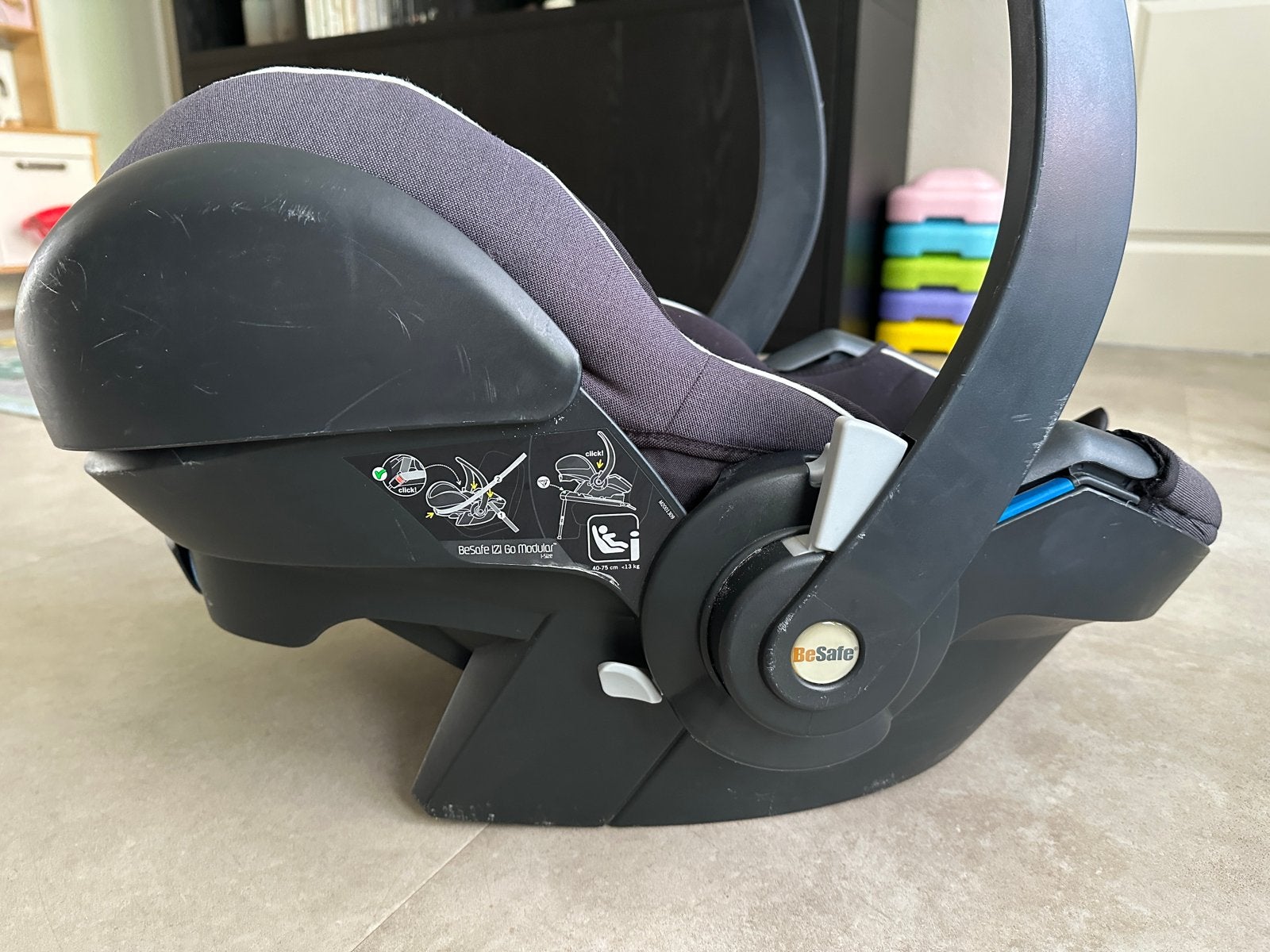 BeSafe iZi Go Modular i-Size autostoel (0-13 kg), 0 t/m 13 kg, Ophalen, Overige merken, Gebruikt